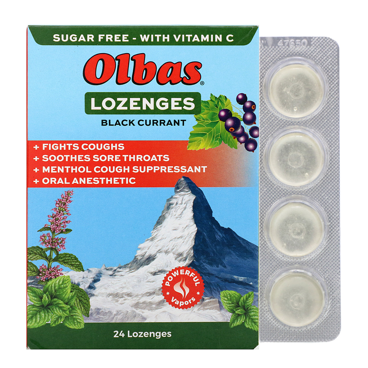 OLBAS LOZENGE BLACK CURRENT ( 1X24 LOZ )