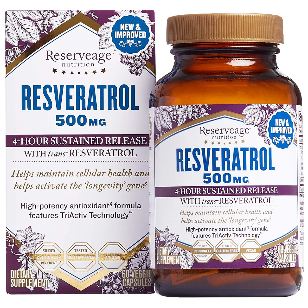 RSRVEAGE RESVERATROL 500 ( 1X60.00 )