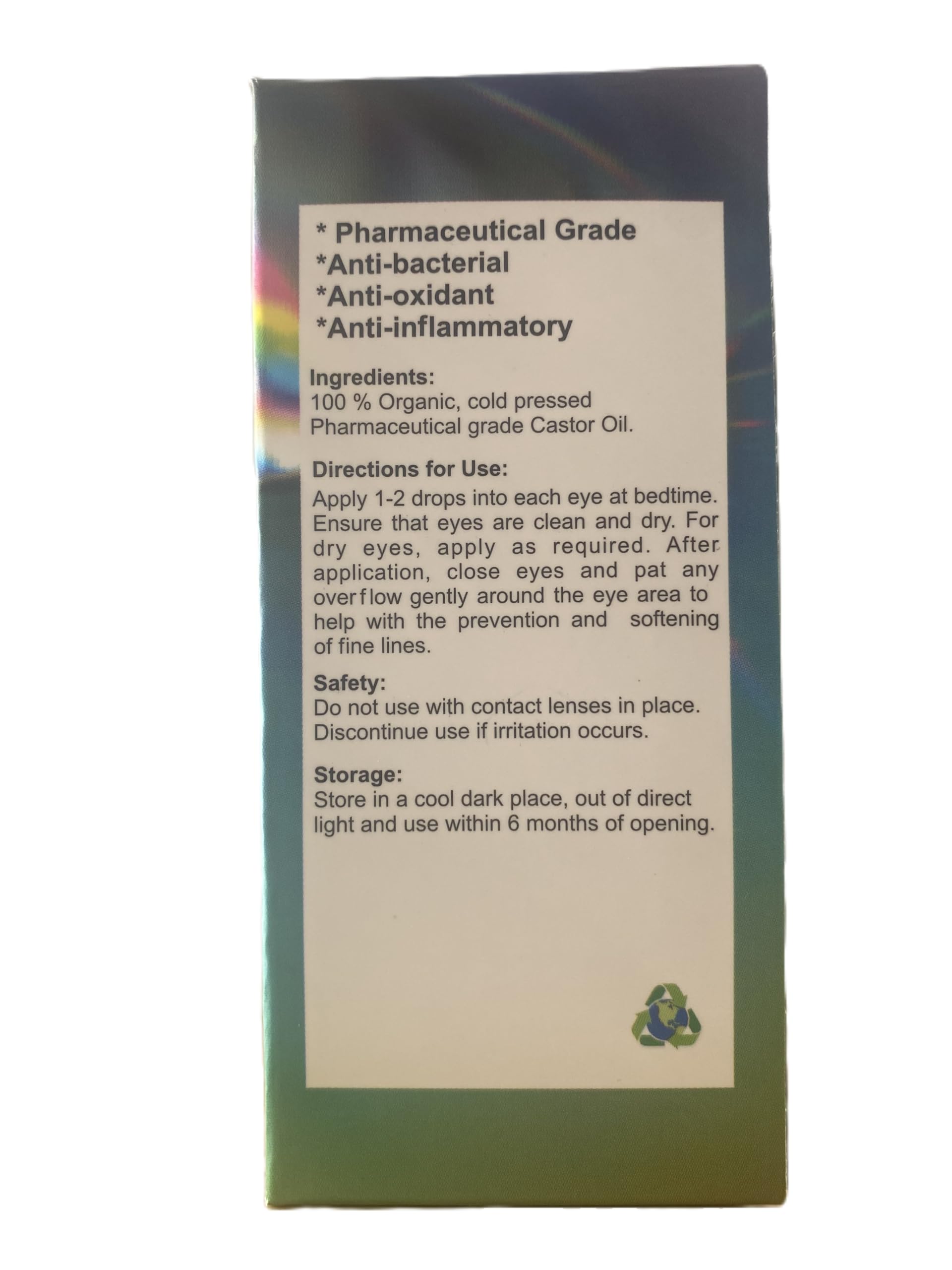 Castor Oil Eye Drops - Pharmaceutical Grade