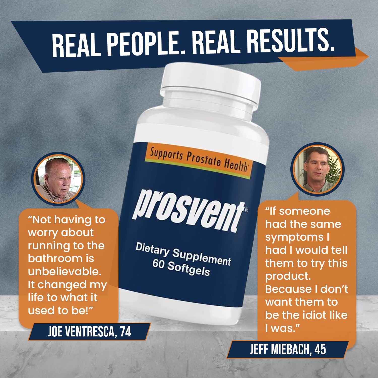 Prosvent Advanced Men's Prostate Support Natural Supplement with Saw Palmetto, Vitamin D, and Zinc to Ease Urinary Frequency & Urgency (60 Count)