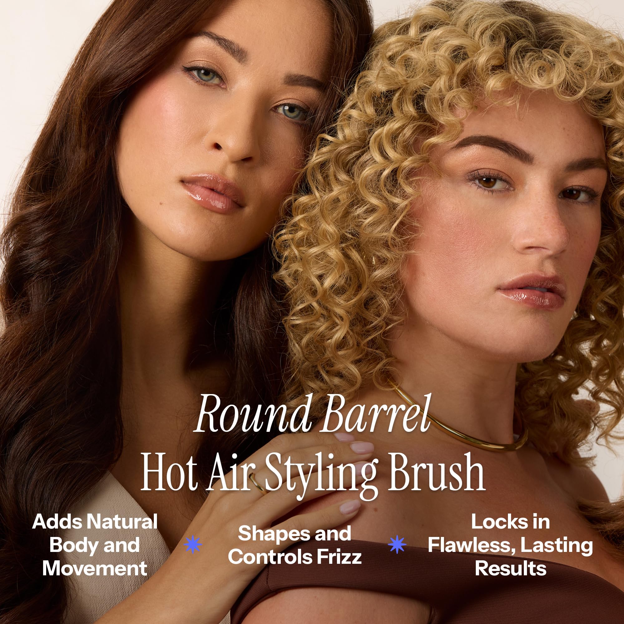 Hot Tools Pro Artist Hot Air Styling Brush | Style, Curl and Touch Ups (3/4”), Black