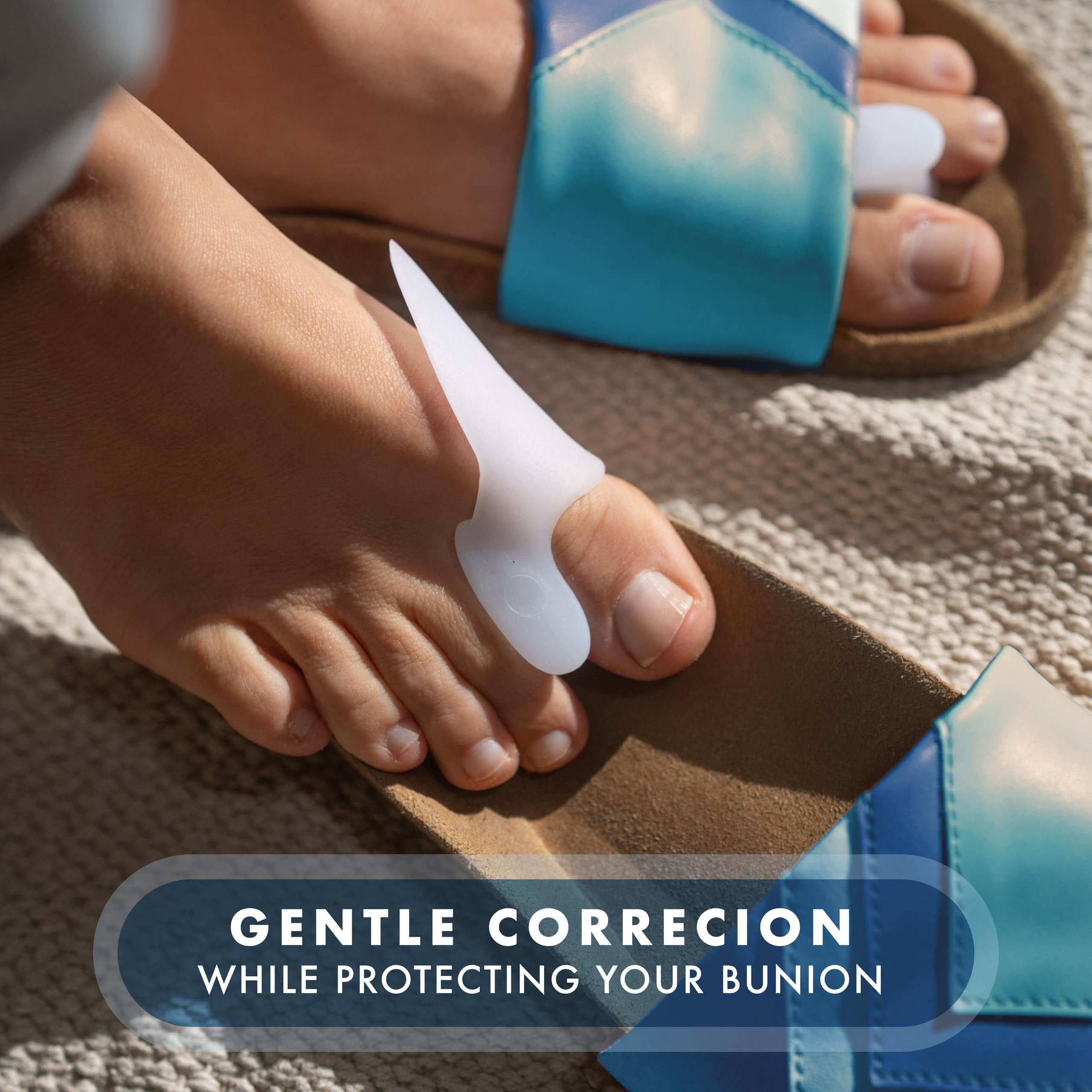 All Things Accessory 3 Pairs Gel Bunion Corrector Toe Protectors Straightener Separators Big Toe Spreader (6 pcs)