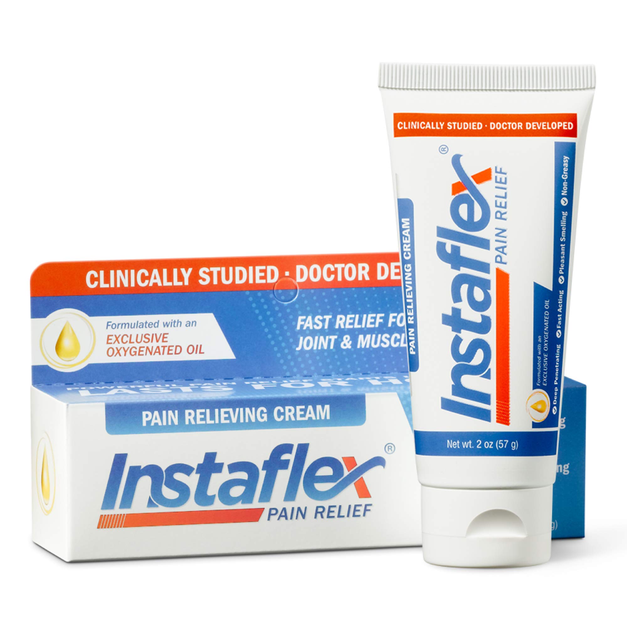 Healthy Directions Instaflex Pain Relief Cream Delivers Clinically Studied Relief from Arthritis, Back Pain, Strains and Joint and Muscle Pain (2 oz)