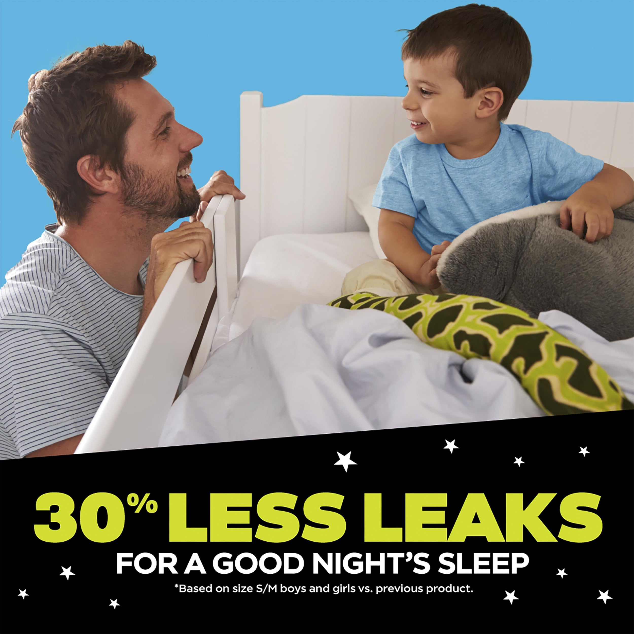 Ninjamas Boys Bedwetting Nighttime Underwear, Size L Pull Ups for Boys (64-95+ lbs), 68 Count, Training Pants, Overnight Underwear Kids, Ultra Absorbent, Hypoallergenic