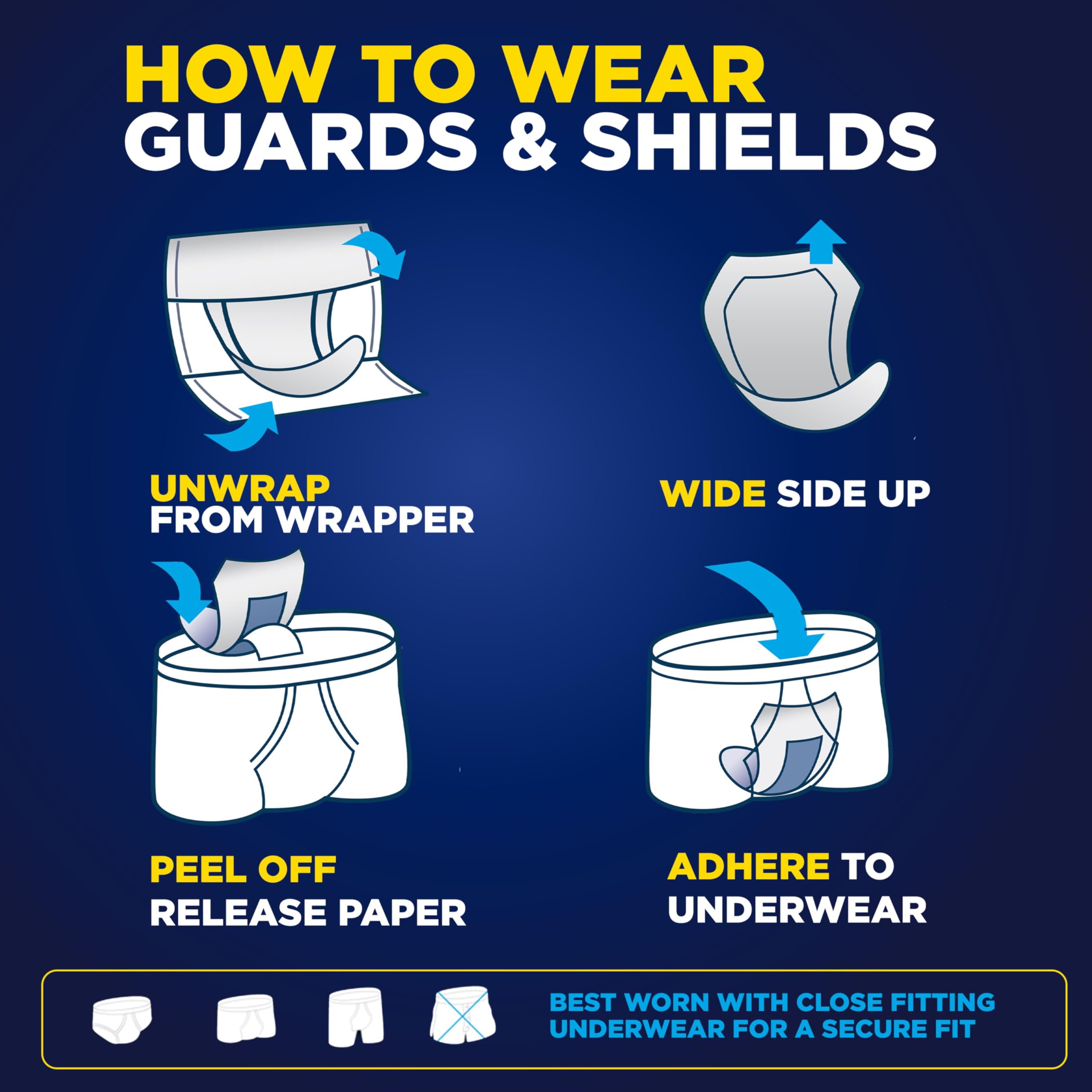 TENA Incontinence Guards, Overnight Absorbency & Advanced Odor Protection, Incontinence Guards for Men, 90 ct