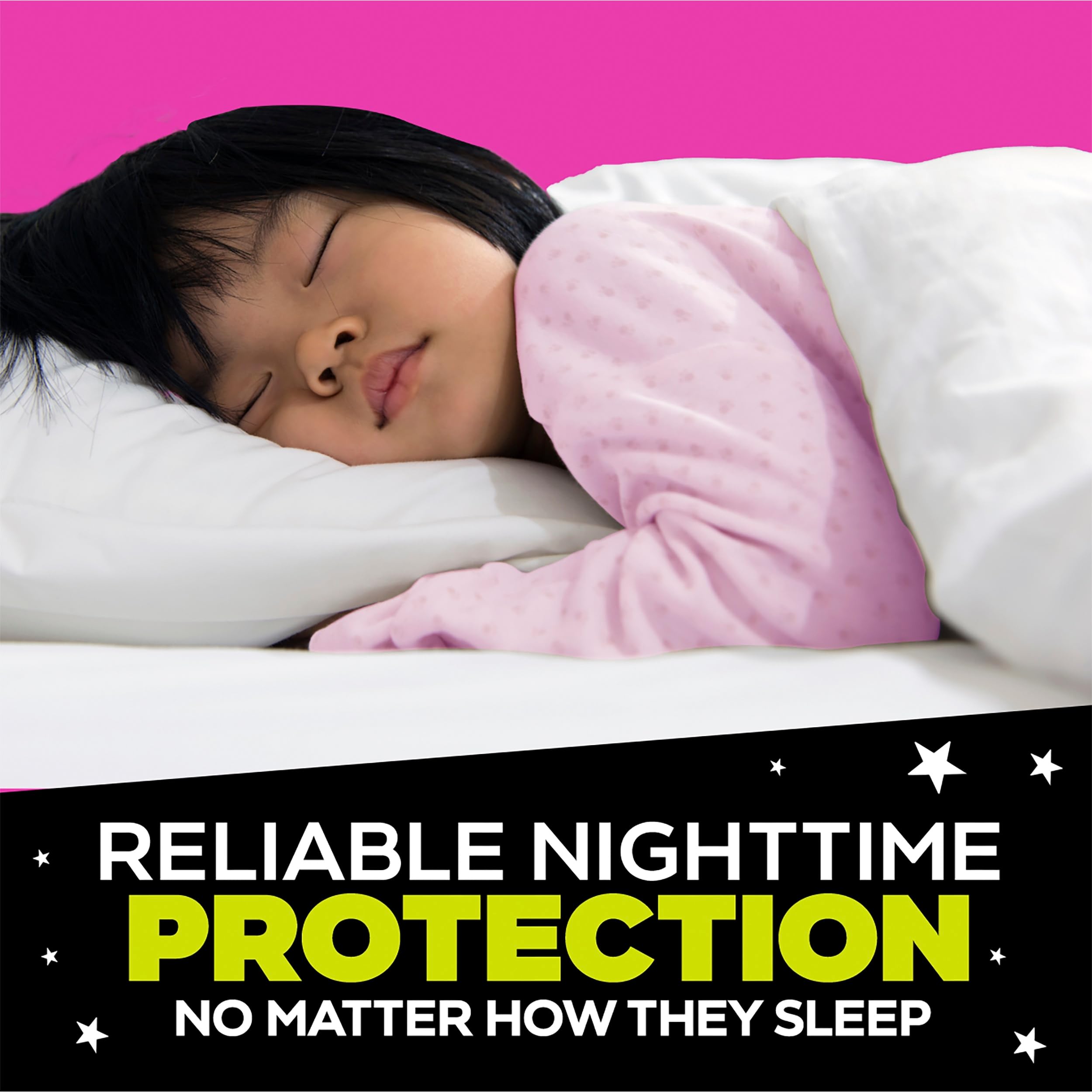 Ninjamas Girls Bedwetting Nighttime Underwear - Size S/M (38-70 lbs), 14 Count, Overnight Protection, Ultra Absorbent, Hypoallergenic