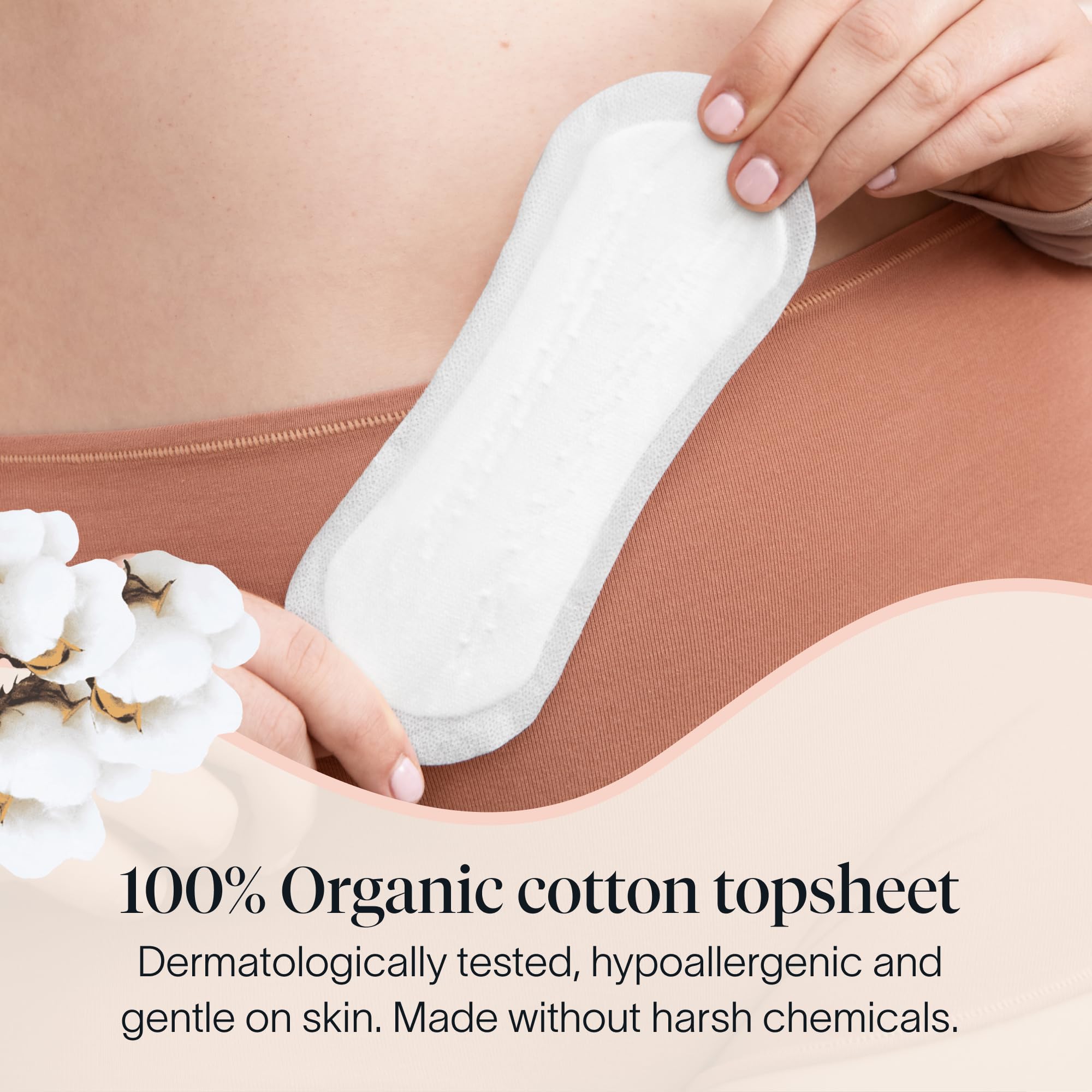 Cora 100% Organic Cotton Topsheet Bladder Liners (78 Regular Bladder Liners)