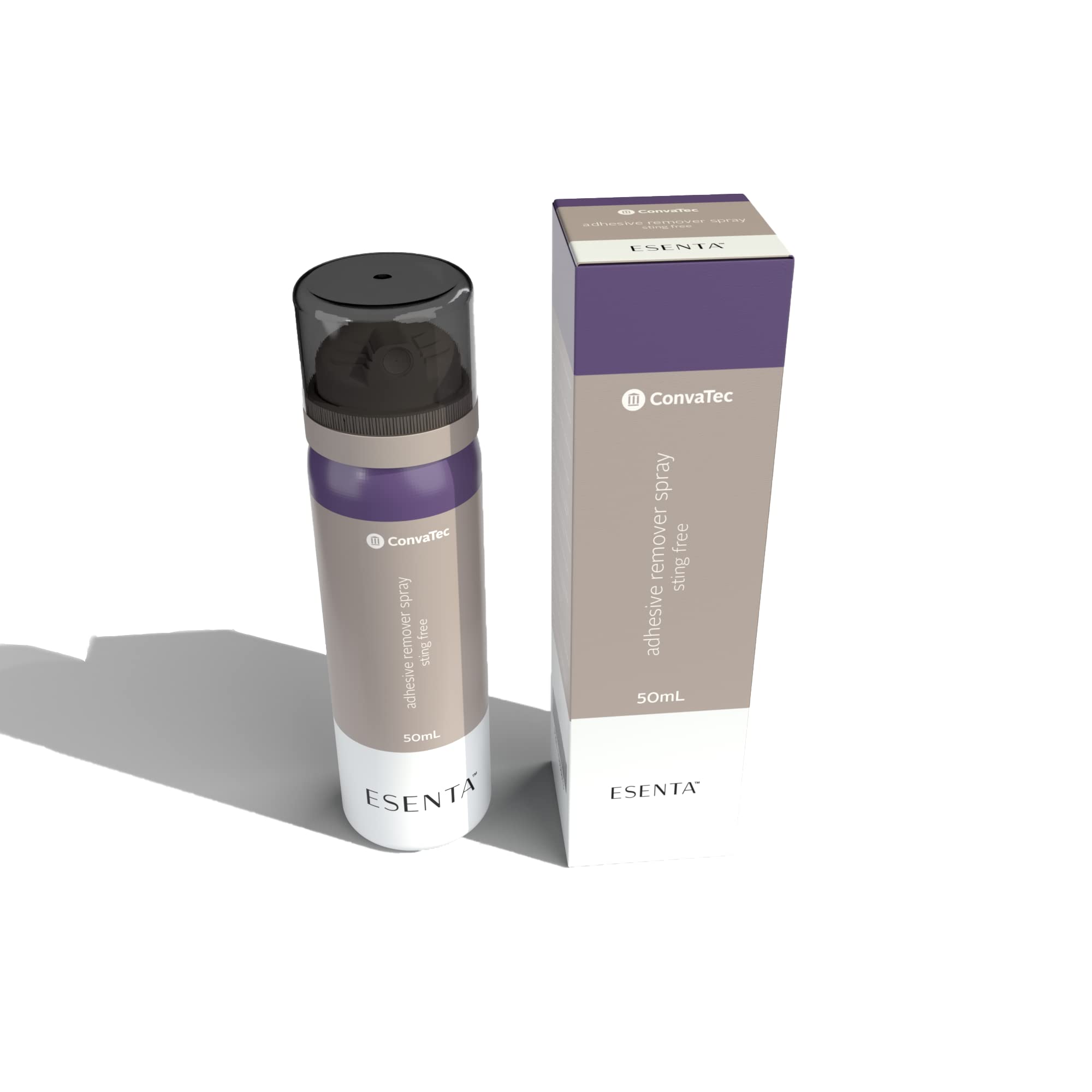 Convatec ESENTA Adhesive Remover Spray for Around Stomas and Wounds, Sting Free, Alcohol Free, 50 mL Bottle