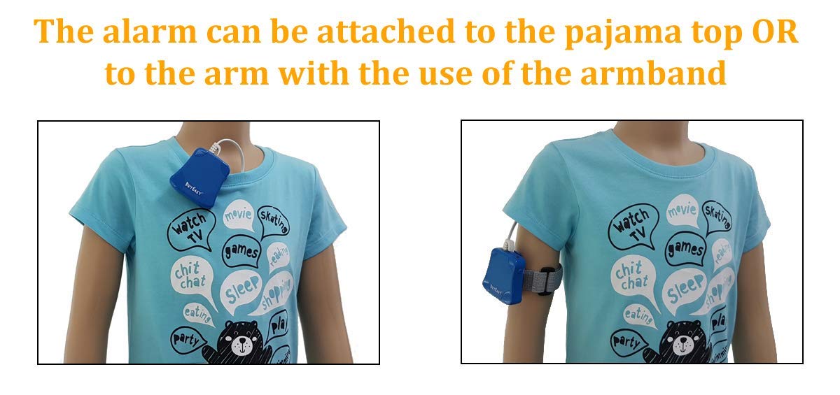 DRYEASY Bedwetting Alarm with Volume Control, 6 Selectable Sounds and Vibration