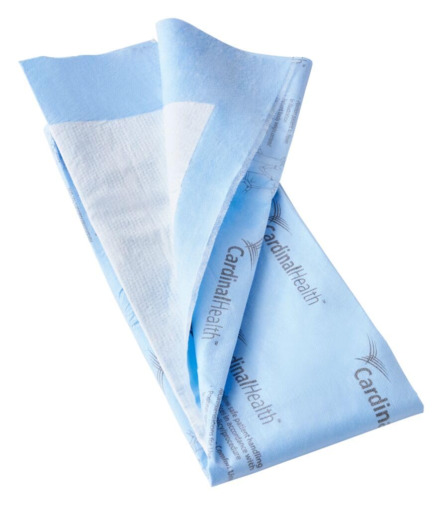 Cardinal Health P3036C Quilted Premium Comfort Underpad, Wings Maximum Absorbency, Blue, 30 x 36IN, Case of 40