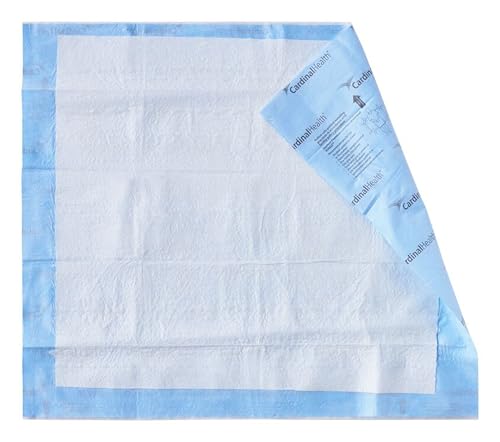 Cardinal Health P3036C Quilted Premium Comfort Underpad, Wings Maximum Absorbency, Blue, 30 x 36IN, Case of 40