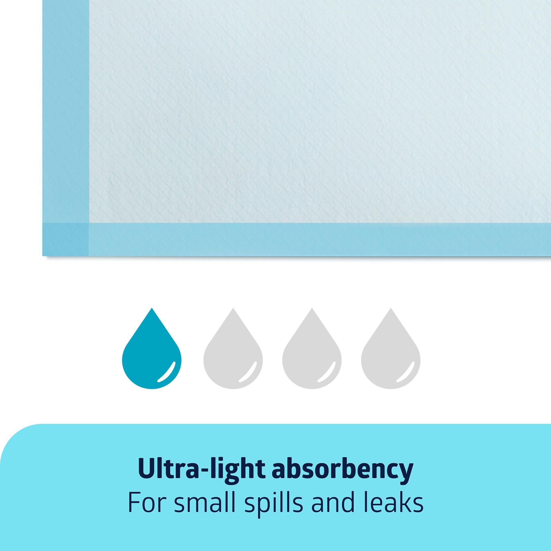 Medline Light Absorbency Underpad, 17" x 24", 100 Count, Disposable Chucks, Bed, Furniture & Surface Protection, For Kids, Adults, Elderly, Puppy Pad, Changing Pad, Incontinence Pee Pad