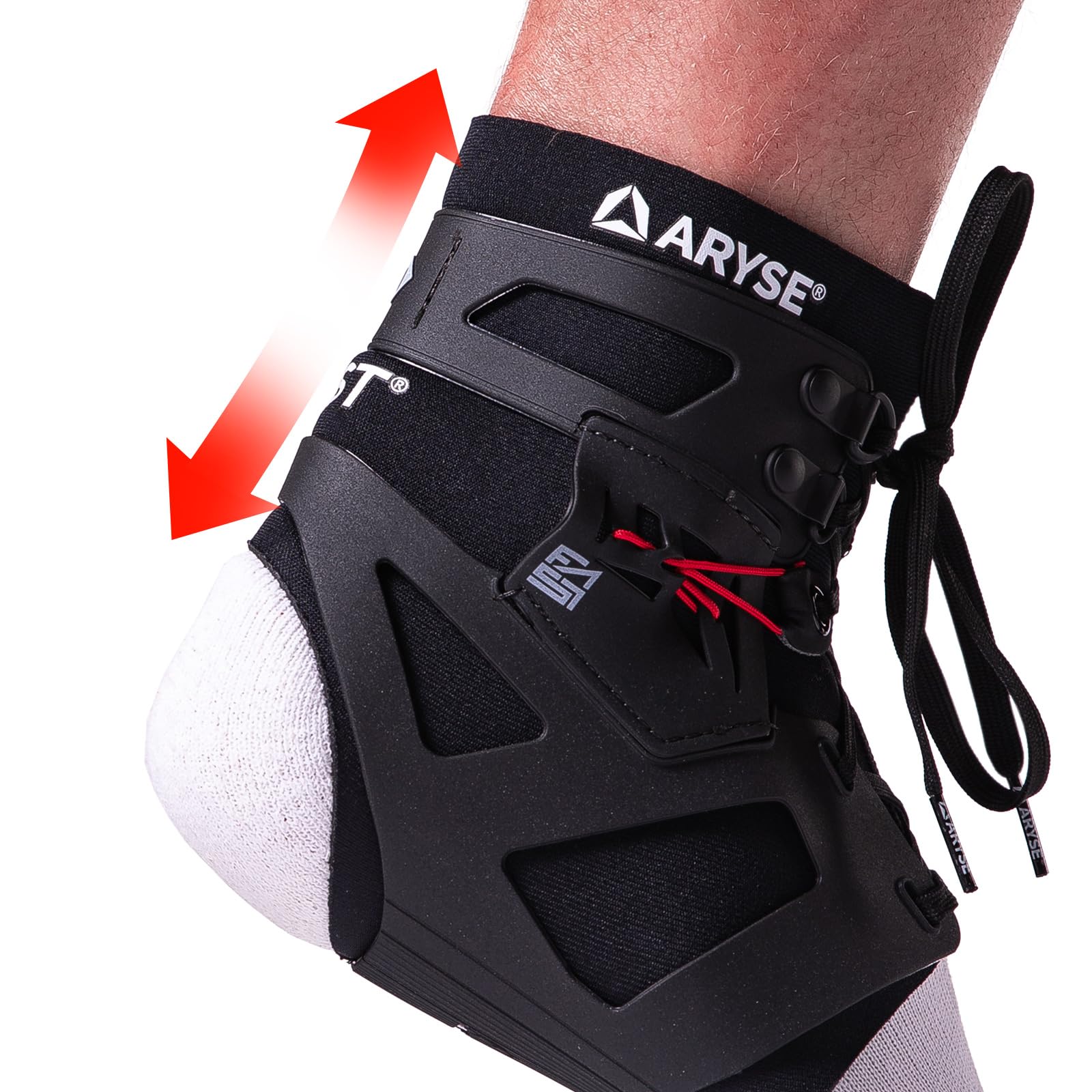 ARYSE IFAST Ankle Brace - Ankle Stabilizer For Men & Women - Great For Basketball, Volleyball, Soccer & More! (X-Small, Black, Single)