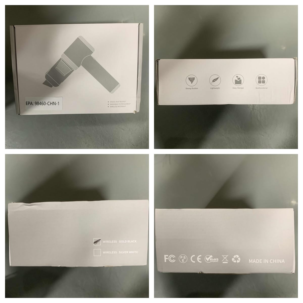 Bug Vacuum Catcher,Cordless Handheld Vacuum Cleaner Rechargeable Bug Catcher Strong Suction with Multifunctional Suction Nozzle for Home Office Insect Stink Bug Moth Spider and Car Cleaning Blue