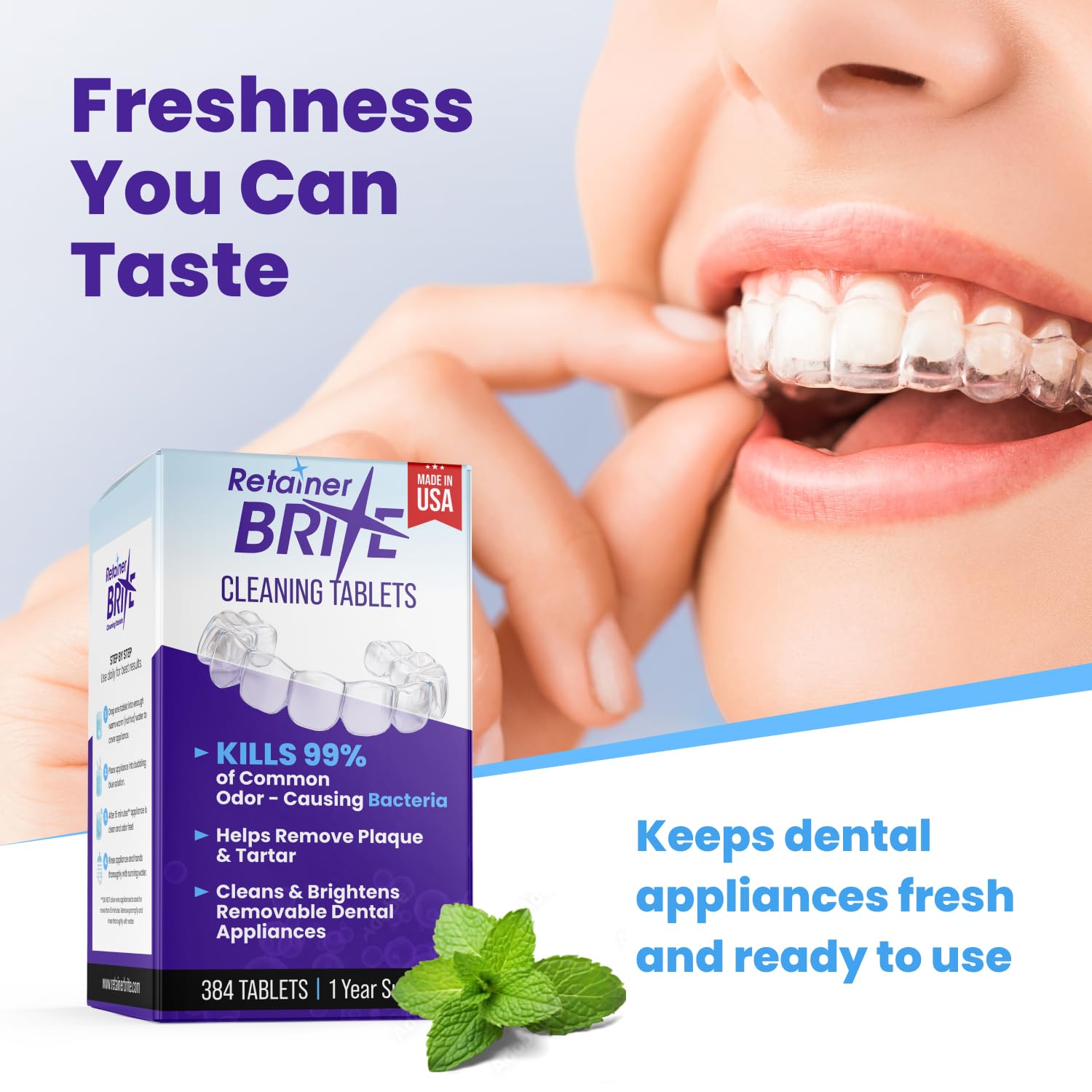 Retainer Brite Retainer brite, 1 year supply, 384 tablets, 384 Count
