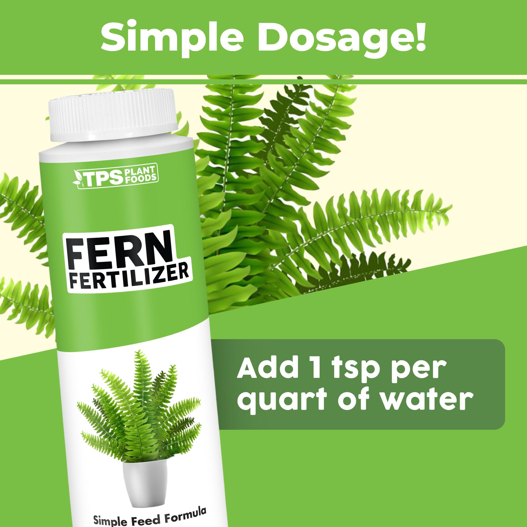 Fern Fertilizer for All Ferns and Mosses, Liquid Plant Food 8 oz (250mL)