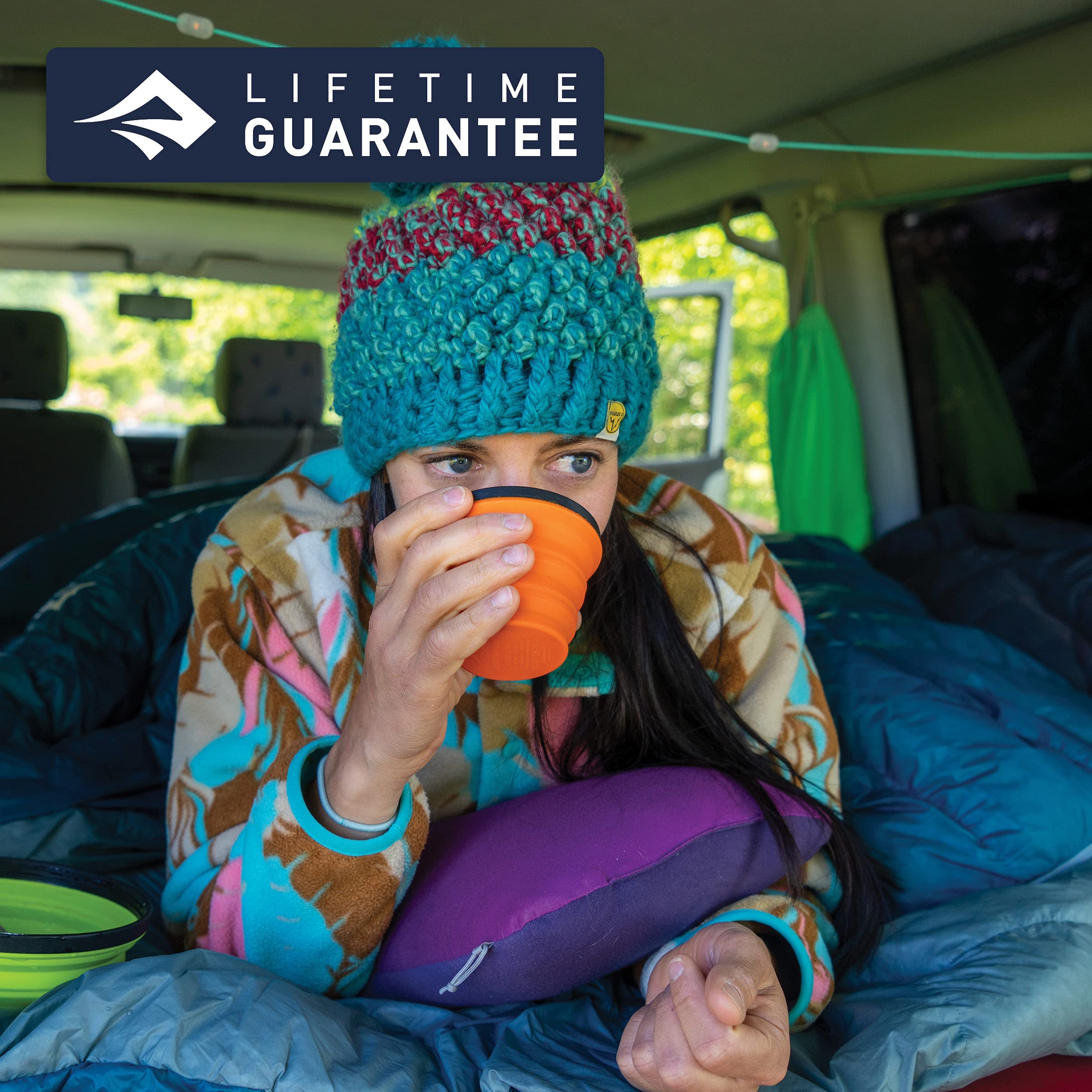 Sea to Summit FoamCore Camping and Travel Pillow, Regular (13.4 x 9.4), Navy Blue