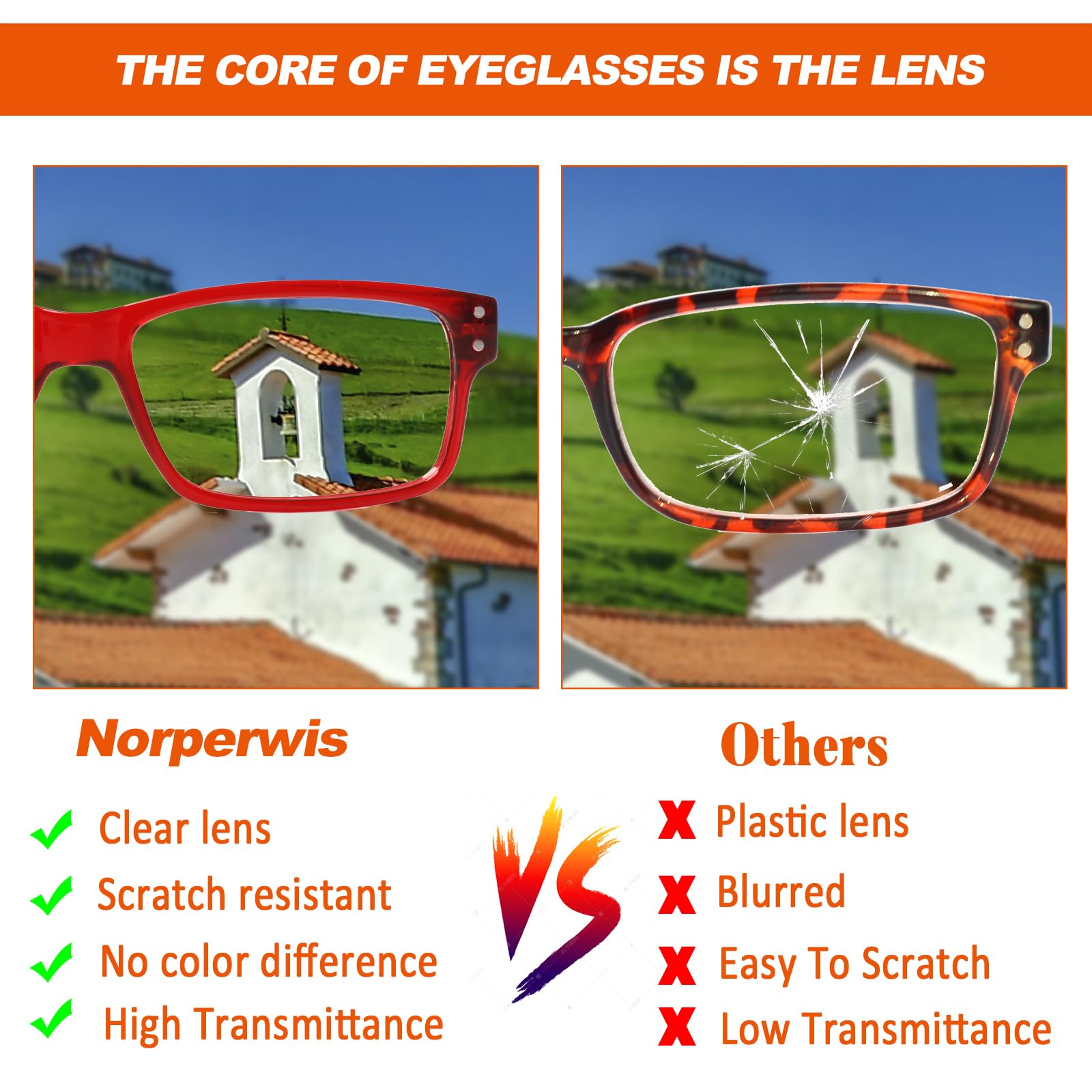 NORPERWIS Reading Glasses 5 Pairs Quality Readers Spring Hinge Glasses for Reading for Men and Women (5 Pack Mix Color -4, 5.00)