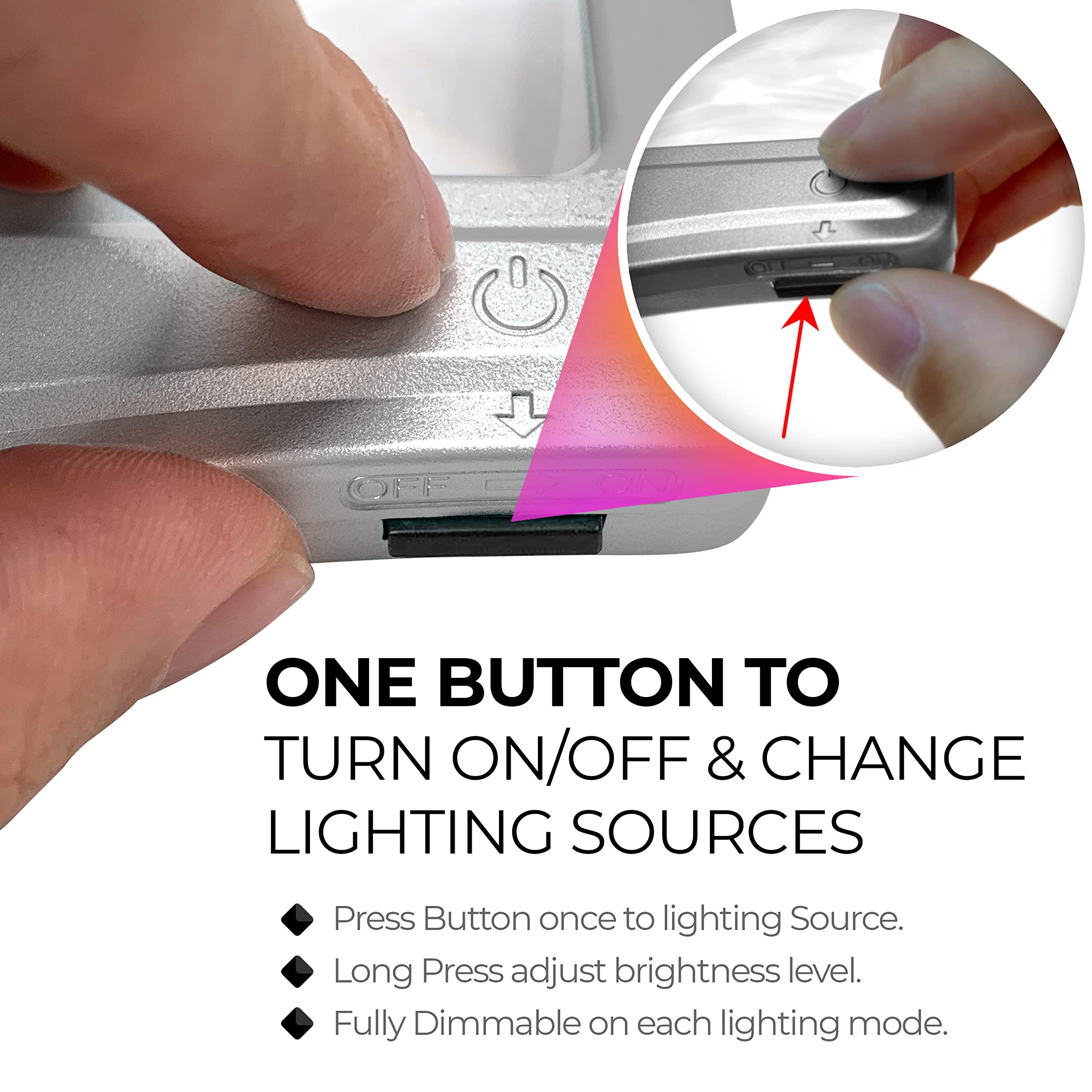 MAGNIPROS Patented 3X Large LED Page Magnifier for Reading | Eye Caring 3 Color Light Modes & Anti-Glare Lens to Reduce Eye Strain-Perfect for Small Prints, Aging Eyes, Low Vision and Seniors