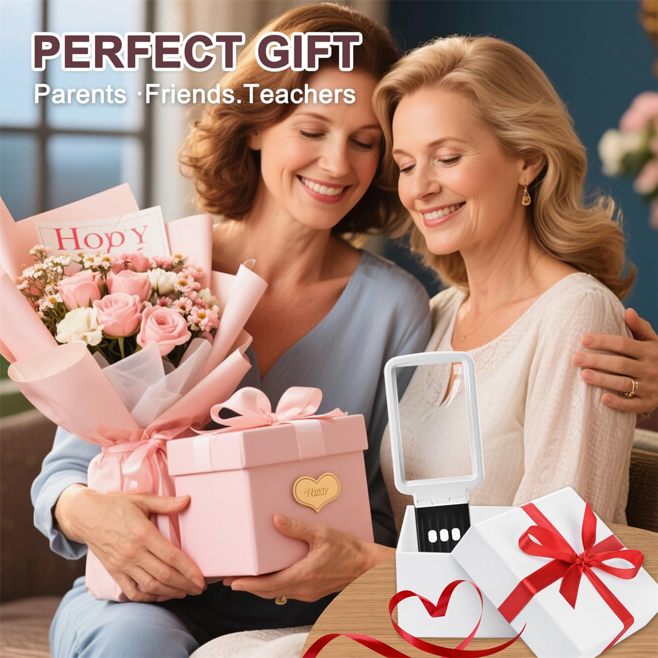 Coteck 15X Magnifying Glass with Light and Stand, Real Glass Lens, Rechargeable Foldable Handheld Magnifier, 3 Color Modes Dimmable Lighted Page Magnifier for Reading Fine Prints, Low Vision Seniors