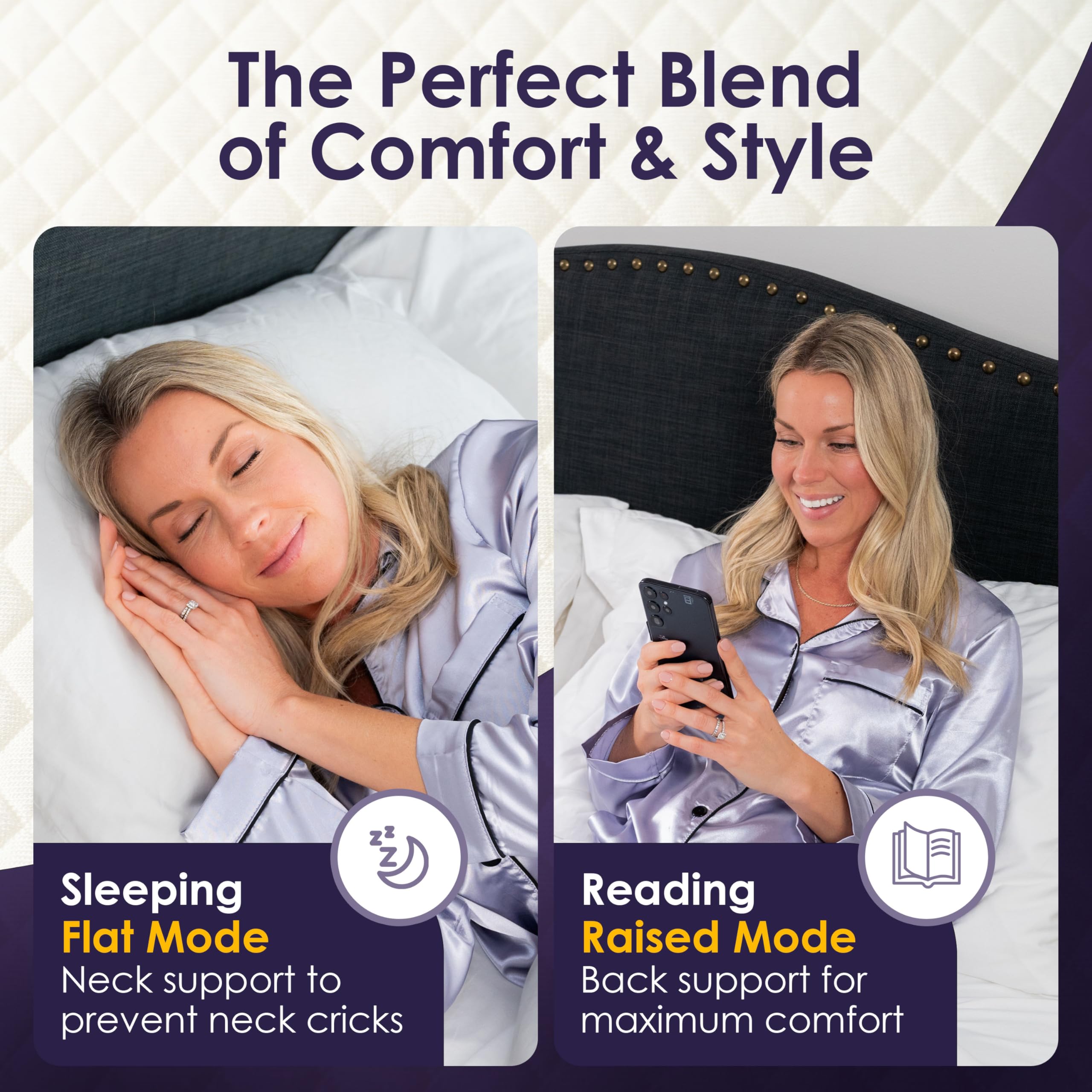 XetraDesign Bed Wedge Pillow for Headboard Gap Up to 7", Triangle Gap Filler for Bed, Mattress Wedge Gap Filler, Headboard Space Filler, Corner Pillow, White King 76"