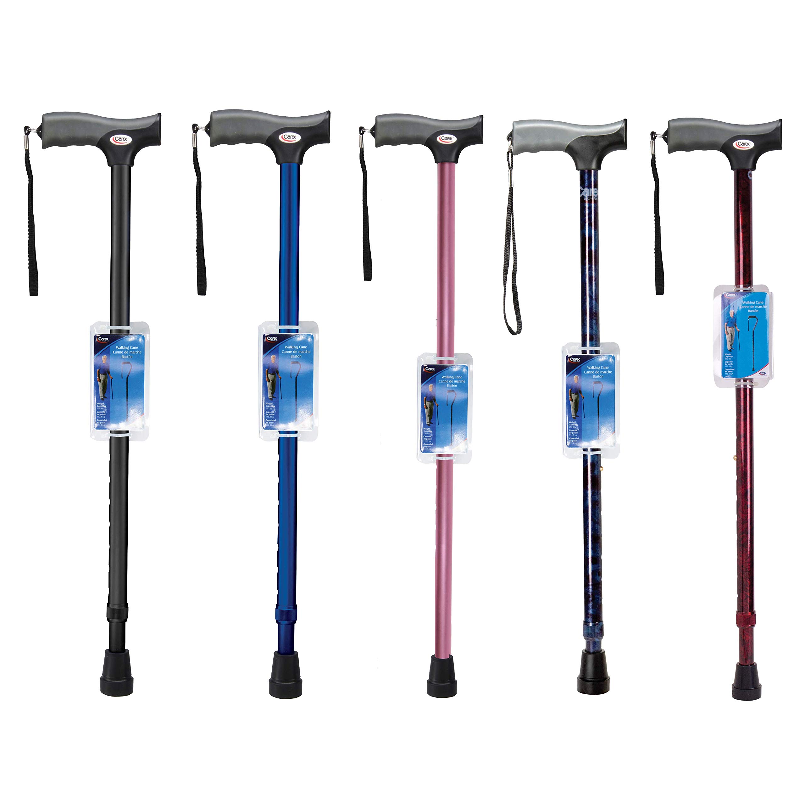 Carex Health Brands FGA52000 Black Soft Grip Derby Cane