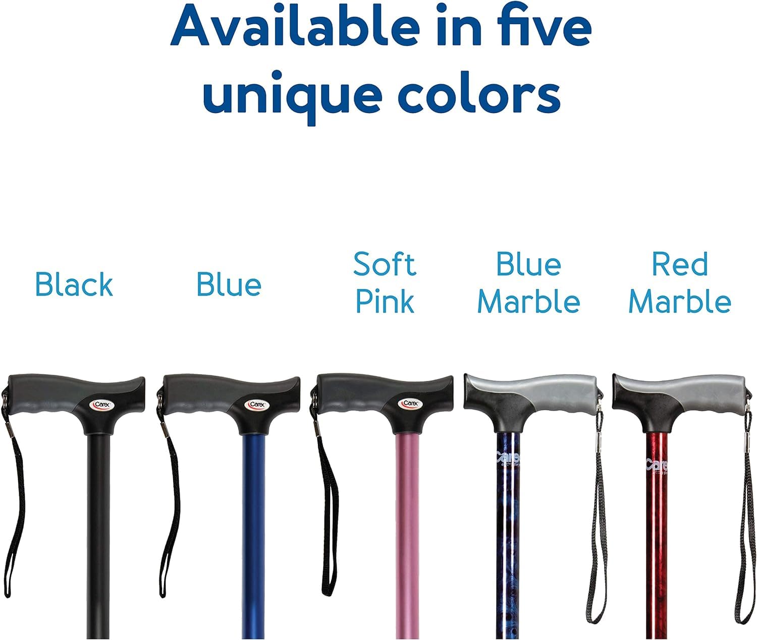 Carex Health Brands FGA52000 Black Soft Grip Derby Cane