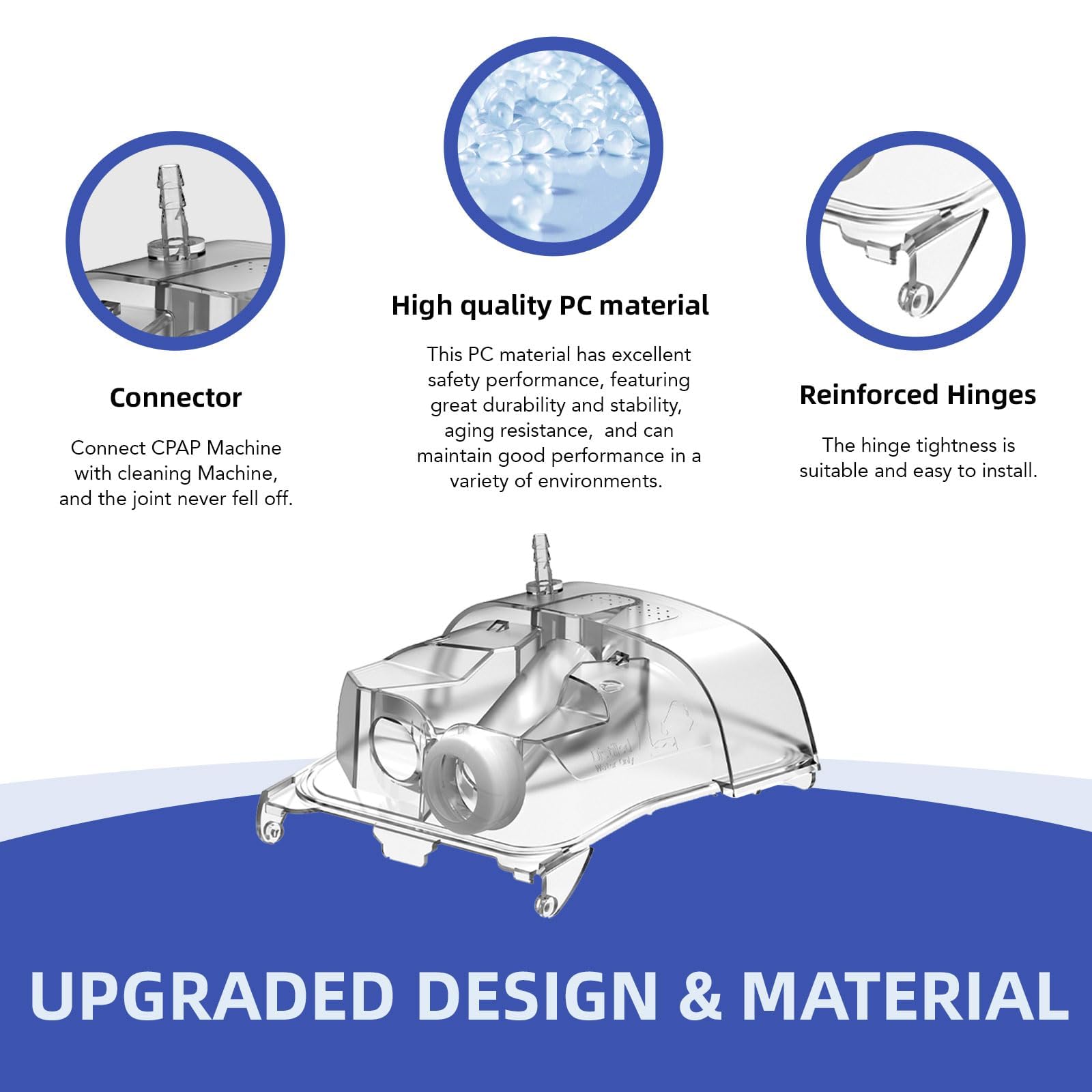 Replacement Tubing Adapter for ResMed AirSense 11 and AirCurve 11 Series Machines, Compatible with Cleaning and Sanitizer Machines, Universal Tubing Adapter Only