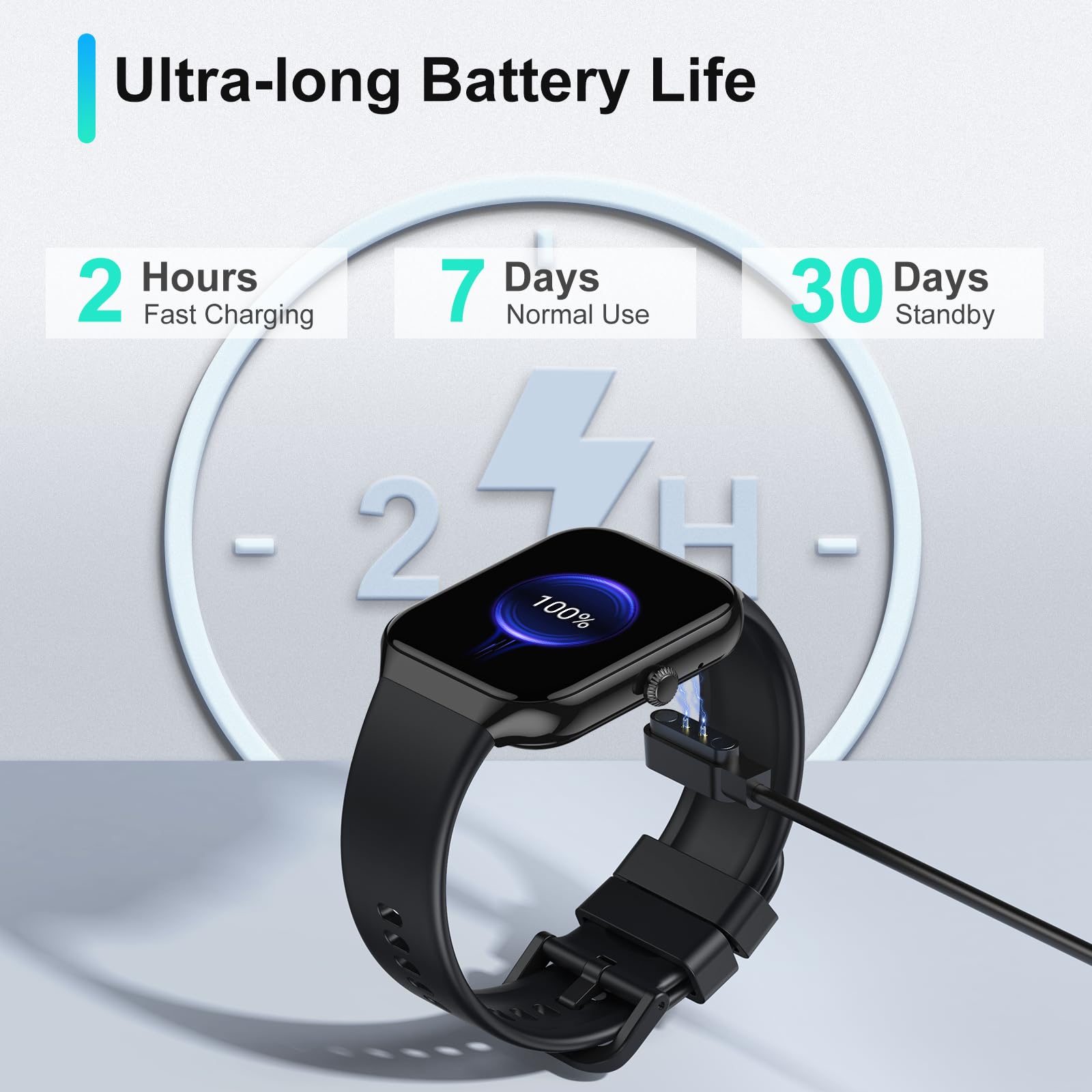 Smart Watch for Men Women Answer/Make Calls, 1.96" HD Fitness Watch with Heart Rate Monitor Sleep Monitor, 113+ Sports Activity Trackers with Step Counter, IP68 Waterproof, Smartwatch for Android/iOS