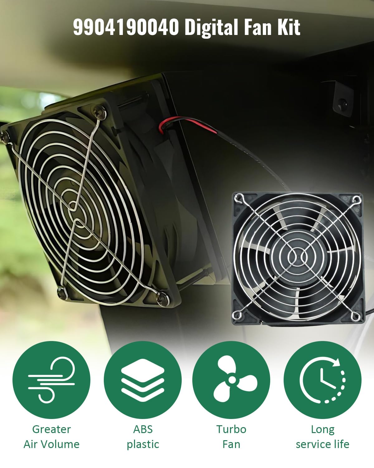 Replacement Fan and Lid/Door Switch Kit Fit for Masterbuilt Gravity Series 560/800/1050 XL Digital Charcoal Grills & Smokers