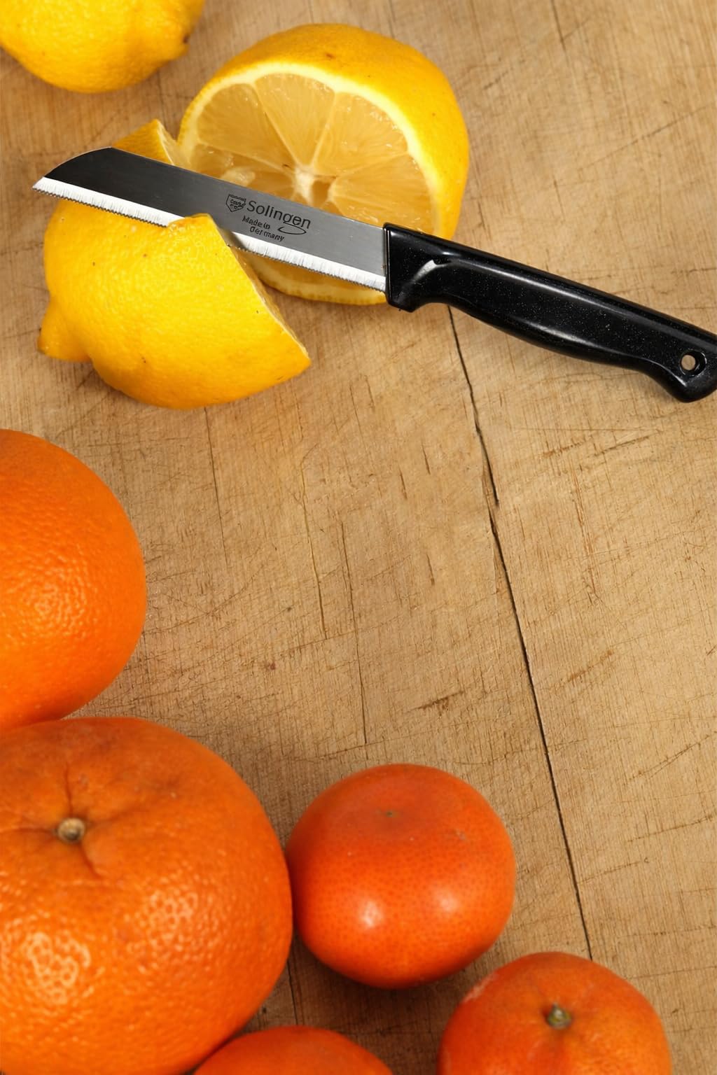 Solingen 6 Pcs Serrated Paring Knife Set – Sharp Small Kitchen Knives for Fruit & Vegetable – German Stainless Steel – Made in Solingen – Ideal for Cutting