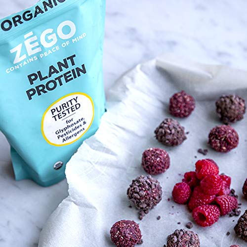 ZEGO Organic 100% Sacha Inchi Seed Protein Powder, Purity Tested for 500 Toxins/Heavy Metals/Glyphosate, Allergy and Gluten Free, Soy Free, Vegan (15oz)