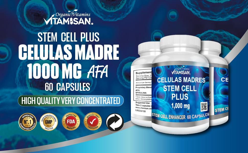 VITAMISAN 10 Bottles Celulas Madres Stem Cell Plus Capsules