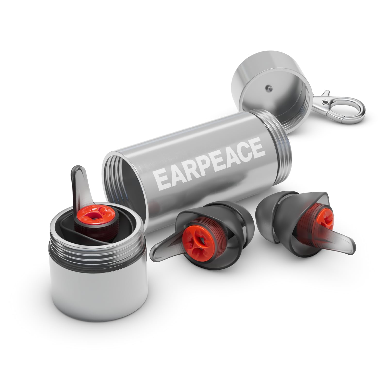 EARPEACE Moto PRO - Motorcycle Ear Plugs - Reusable Earplugs for Wind Noise Protection with High Fidelity Filter - Noise Canceling up to 24dB - Motorcycle Accessories - Includes Filter Set and Case