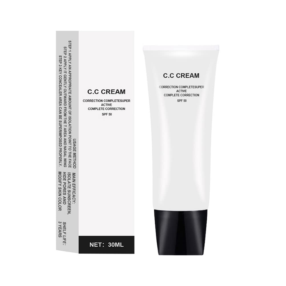 Cream SPF 43, Skin Tone Adjusting, Makeup Color Correcting, Moisturizing, for Mature Skin (Ivory)