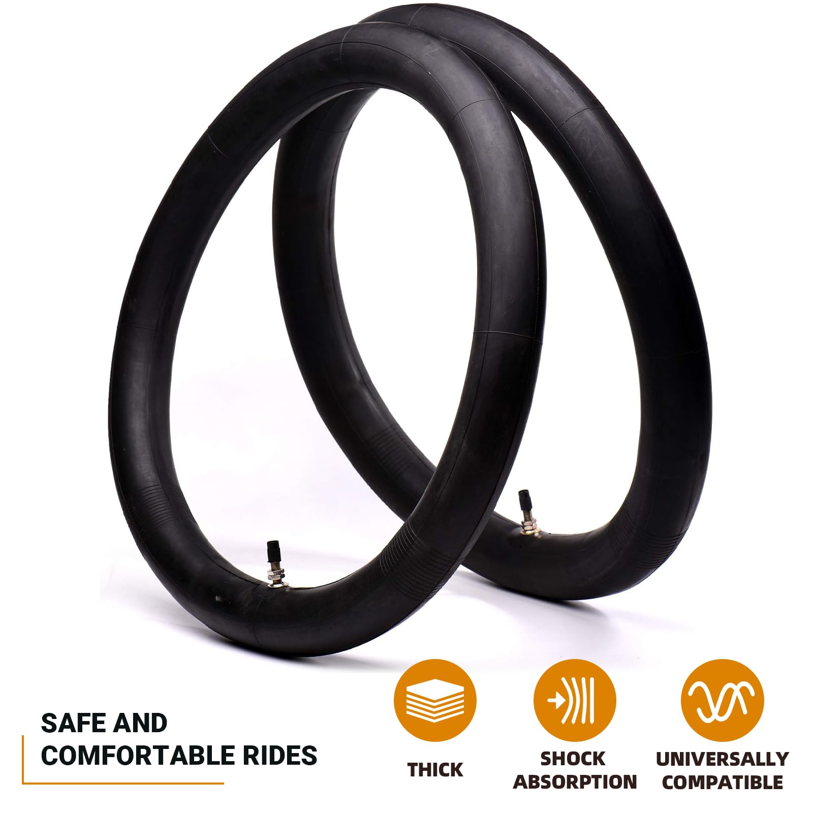 (2-Pack) 2.50/2.75-17”（70/100-17） Motorcycle Inner Tubes - Compatible with Honda, Coolster, TaoTao, 110cc, 125cc, and 140cc, Dirt Bikes, Moped, and Scooters and More