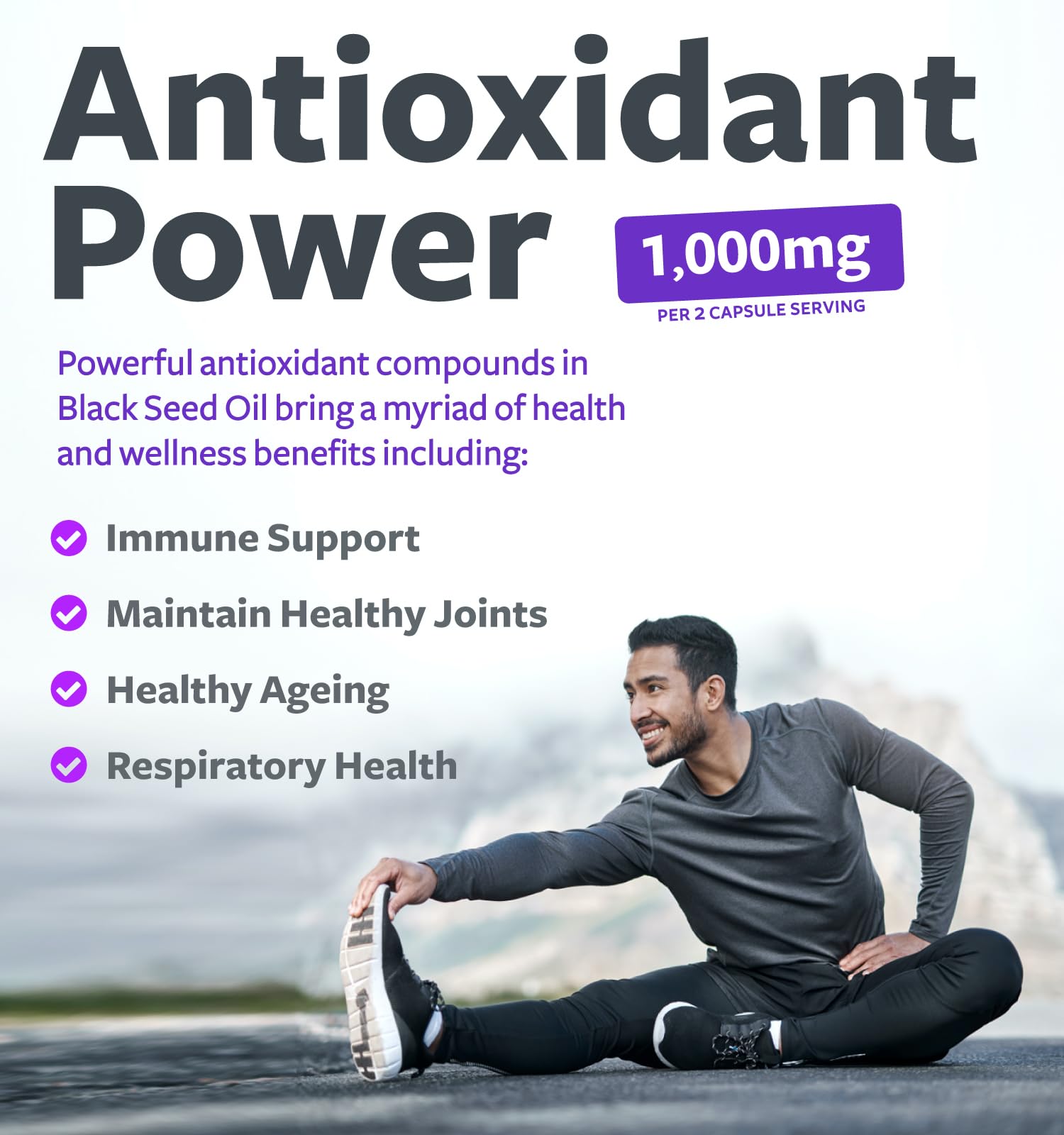 Black Seed Oil - 180 Softgel Capsules (Non-GMO & Vegan) Premium Cold-Pressed Nigella Sativa Producing Pure Black Cumin Seed Oil with Vitamin E - 500mg Each, 1000mg Per 2 Capsule Serving