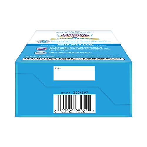 Digestive Advantage Lactose Defense Capsules (96 Count In A Box), Helps Breaks Down Lactose and Defend Against Digestive Upset, Supports Digestive and Immune Health, CFUs