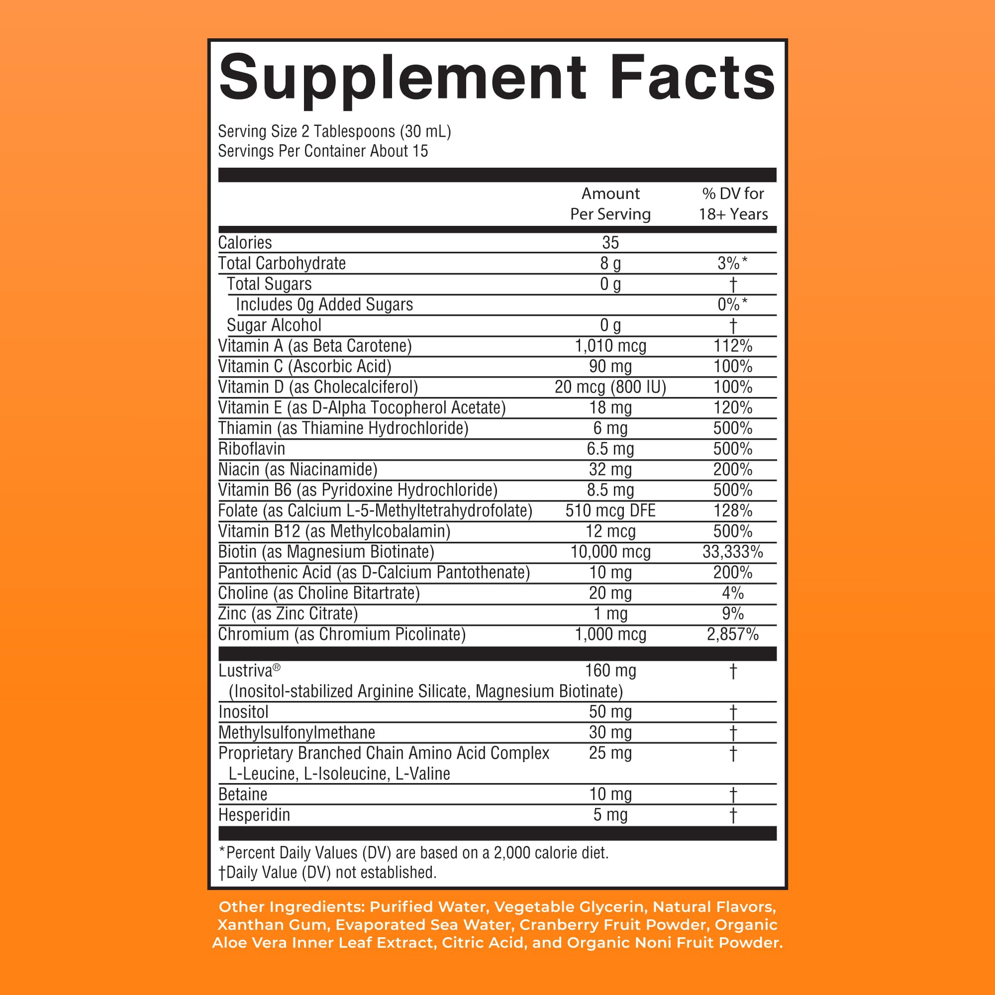 MARYRUTH'S Liquid Multivitamin+Hair Growth | Biotin 10000mcg | Lustriva Hair Growth Supplement | Clinically Tested in Women for Thicker Hair&Facial Wrinkle | Skin Care | Ages 18+ | 15.22 Fl Oz