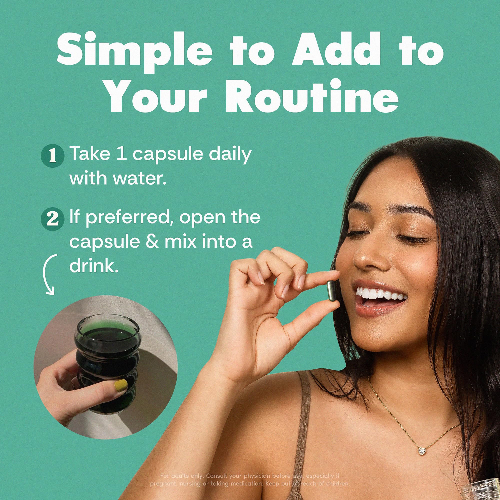 Her Fantasy Box | Body Magic | Chlorophyll Capsules – Vegan Detox & Digestion Support, Gut & Skin Health, Natural Energy Booster – 30 Capsules (200 mg)