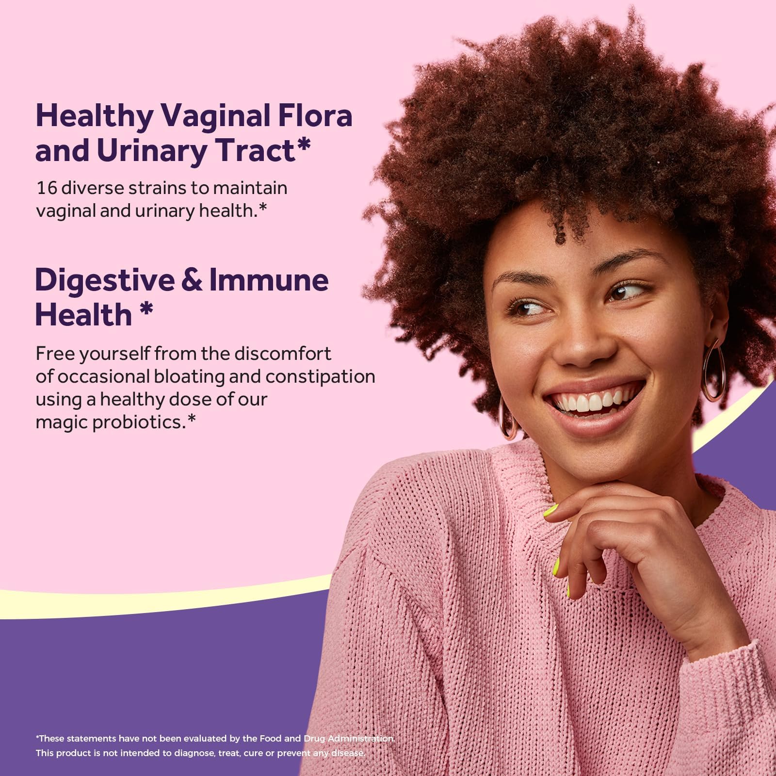 Doctor's Recipes Women's Probiotic, 60 Caps 50 Billion CFU 16 Strains, with Organic Cranberry, Digestive Immune Vaginal & Urinary Health, Shelf Stable, Delayed Release, No Soy Gluten Dairy