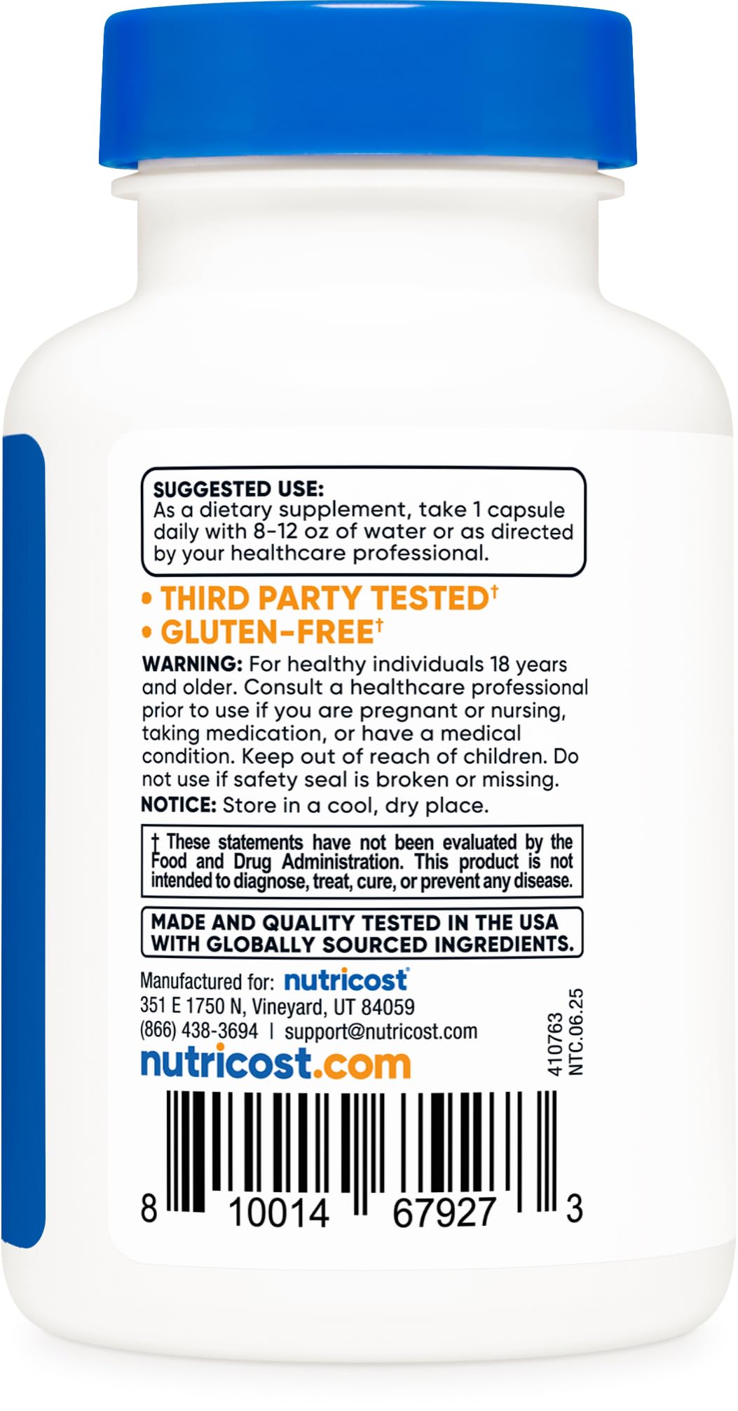 Nutricost KSM-66 Ashwagandha Root Extract 600mg, 60 Veggie Caps (3 Bottles) - 5% Withanolides - with BioPerine