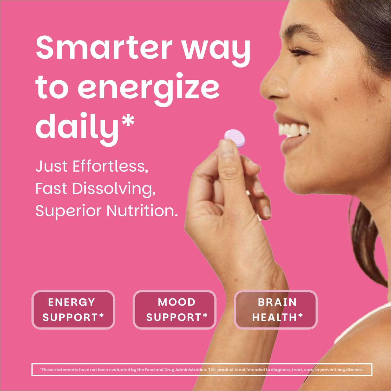 EZ Melts Dissolvable B12 2,500 mcg - Vitamin B12 for Energy & Immune Support - Non-GMO, Vegan & Gluten-Free - Red Cherry - 90 Sublingual Tablets (90 Servings)