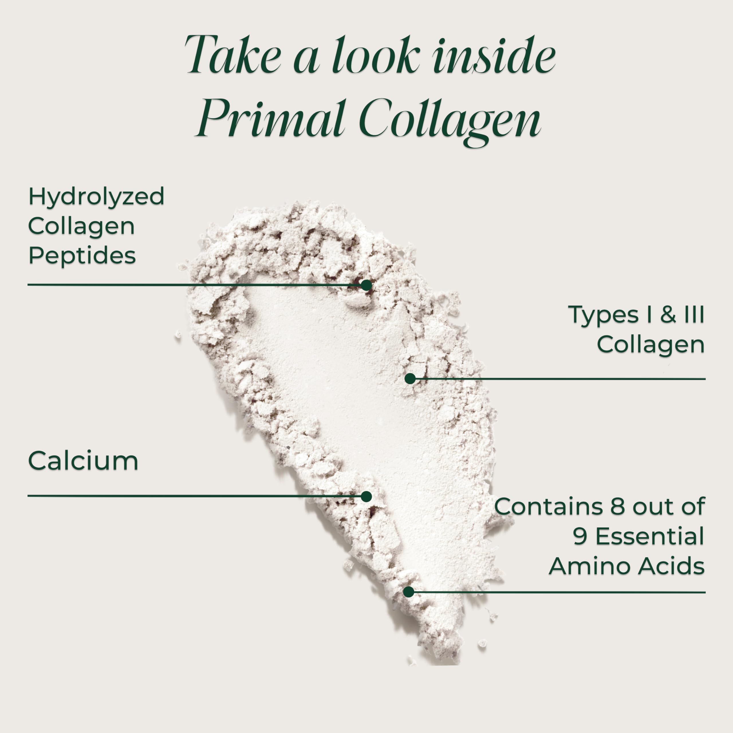 Primal Harvest Collagen Powder for Women or Men Primal Collagen Peptides Powder Type I & III, 10 Oz Collagen Protein Powder for Hair, Skin, Nails (Single, Original)