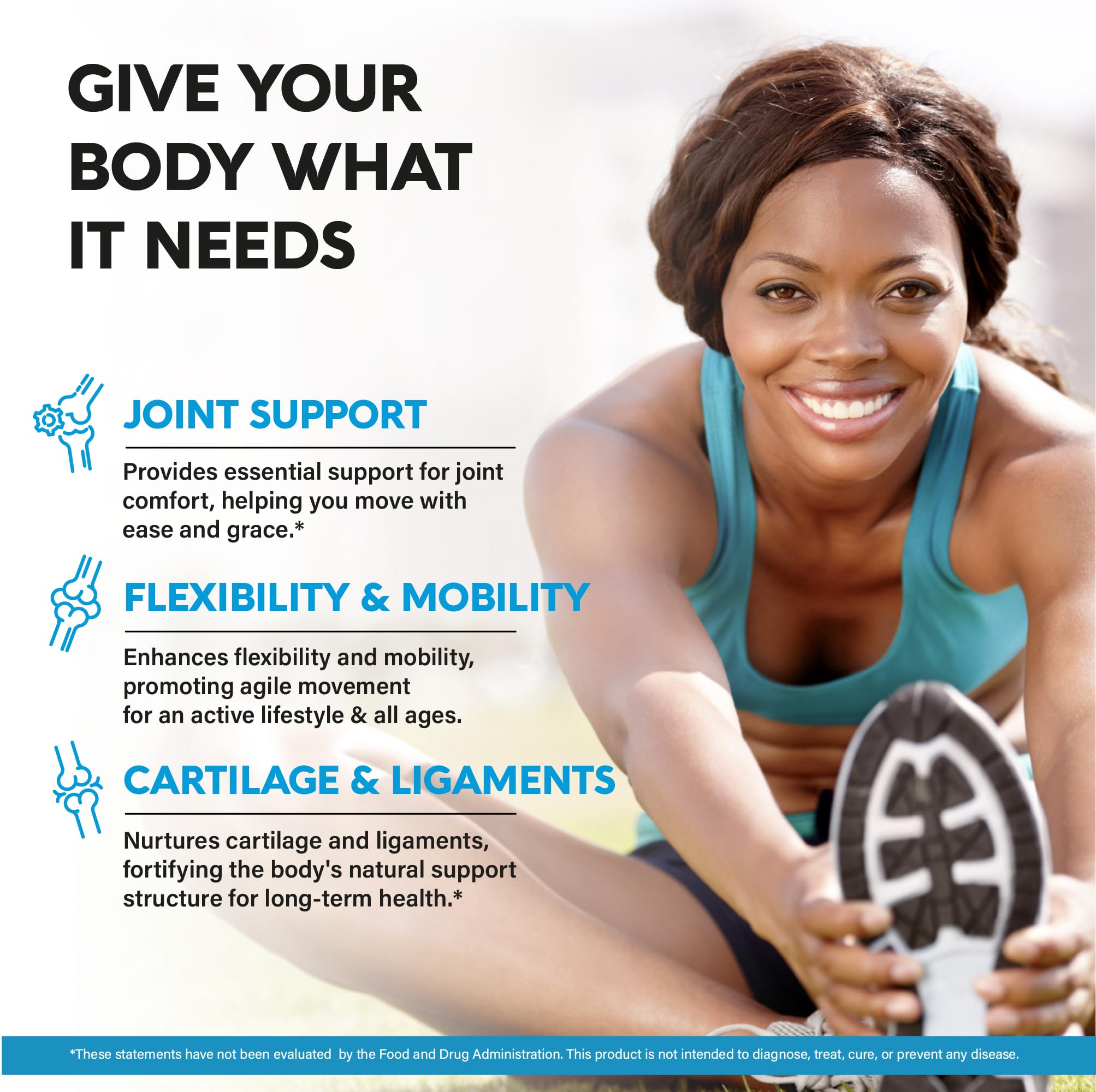 Glucosamine Chondroitin MSM Collagen | HSA | Joint Support Supplement 2800 mg | Made in USA | FSA Approved Product Items | Flexibility Nutritional Vitamins | For Men & Women, 240 Capsules