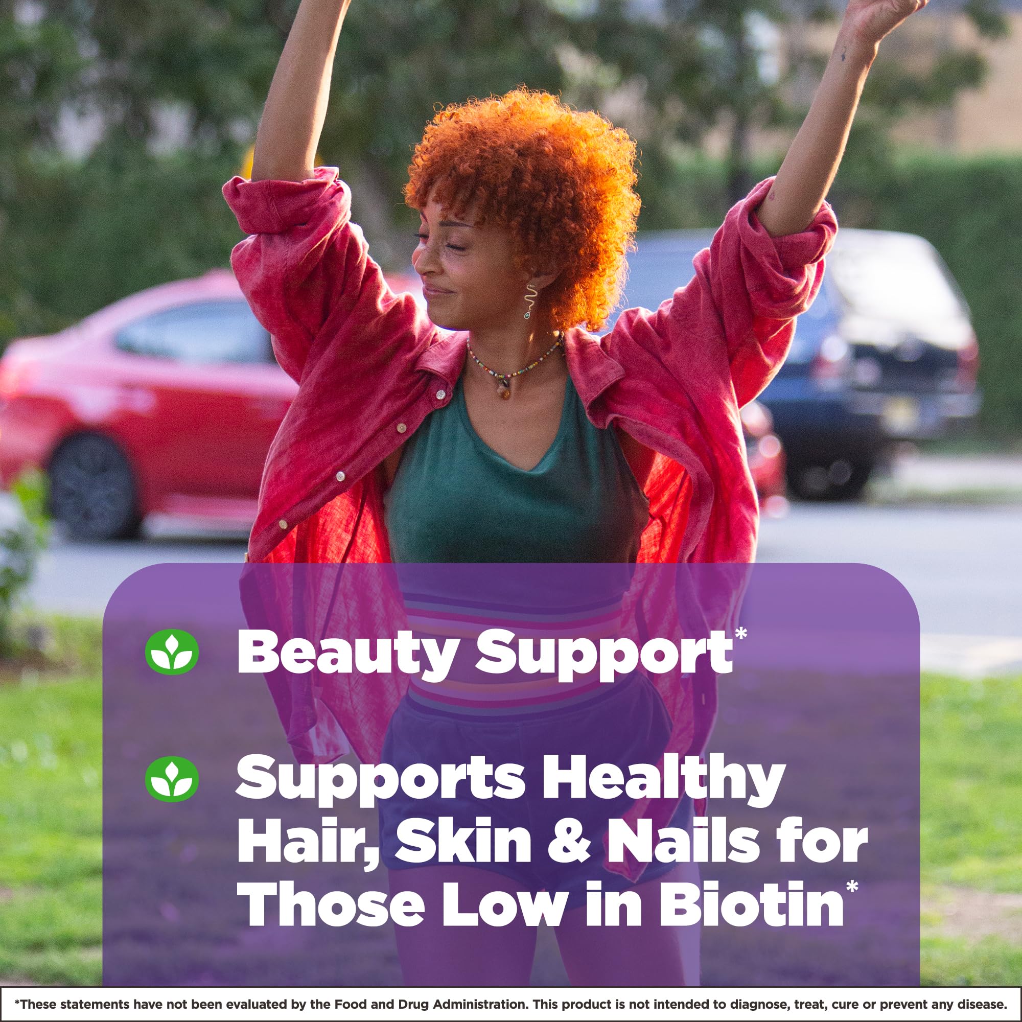 Natrol Biotin 10000mcg, Supplement for Healthy Hair, Skin and Nails for Those Low in Biotin, Plus Energy Metabolism Support, 200 Tablets, Up to a 200 Day Supply