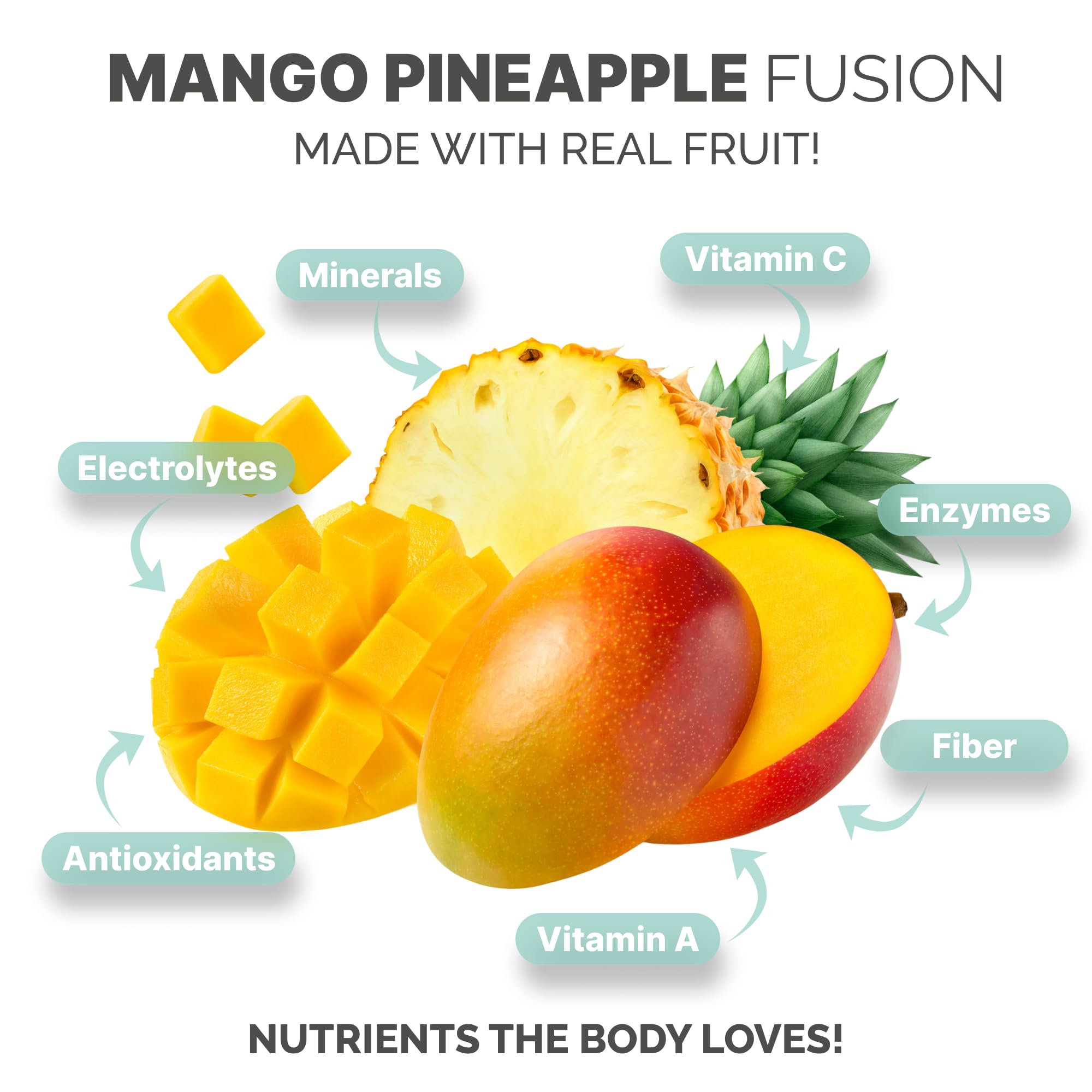 EverSmith Organics - Wildcrafted Irish Sea Moss Gel | Made in USA | Rich in Vitamins & Minerals | Sea Moss Gel Raw | Nutritional Supplement | Mango Pineapple (1 Jar)