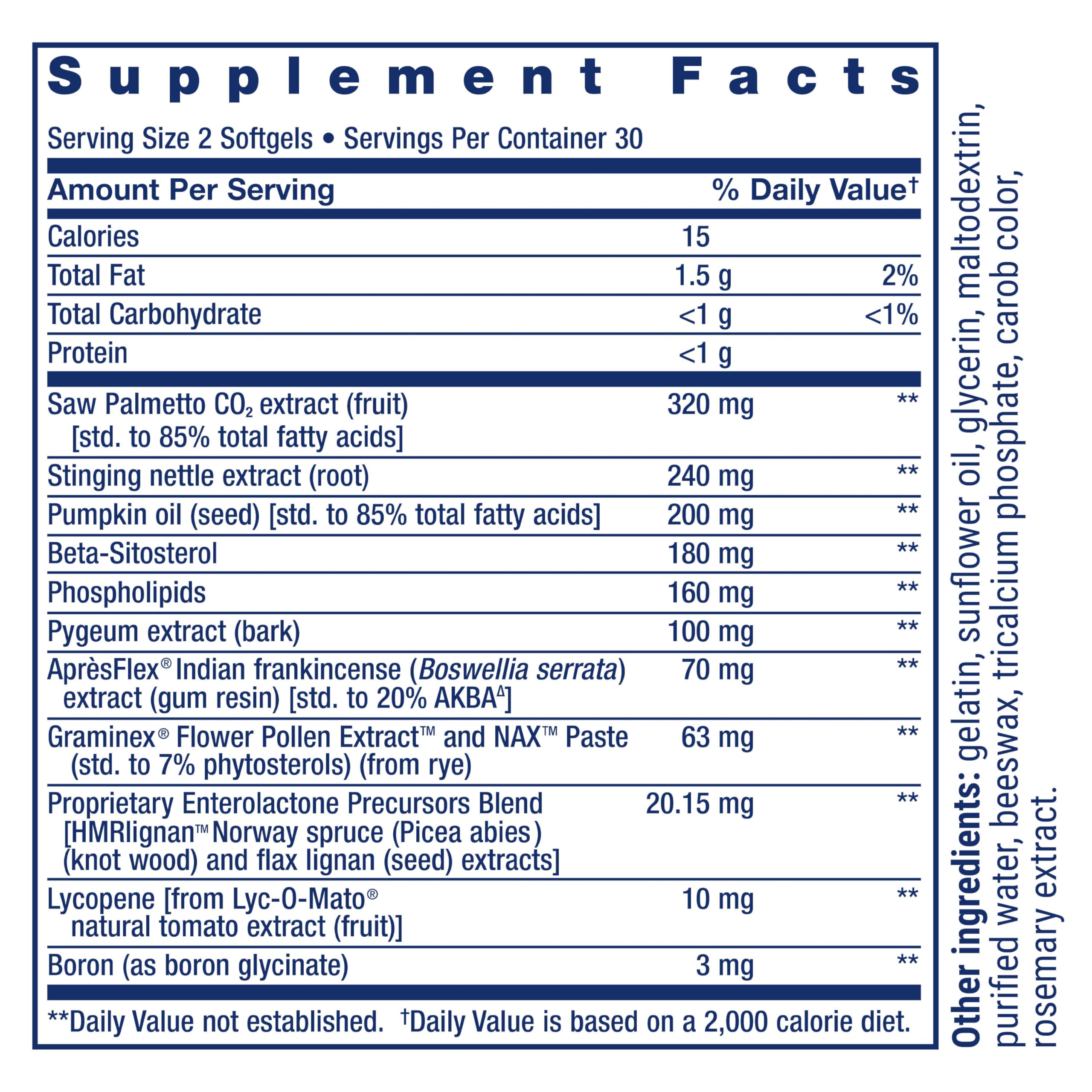 Life Extension Ultra Prostate Formula, Saw Palmetto for Men, pygeum, stinging Nettle Root, lycopene, Prostate Health, Urination Flow, PSA, Non-GMO, Gluten-Free, 60 softgels