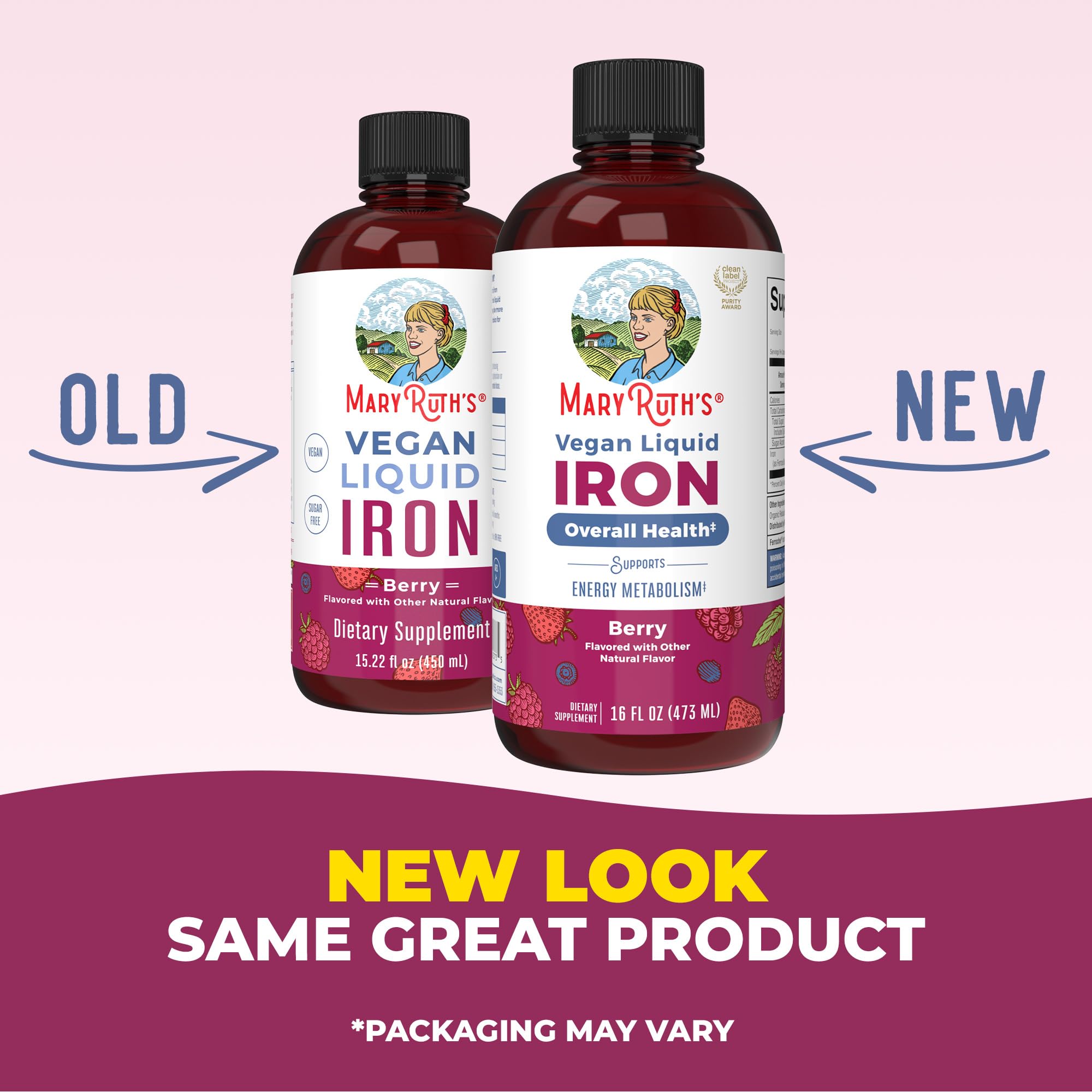 Iron Supplement for Women Men & Kids | Liquid Iron Supplement for Women Men & Kids | Iron for Healthy Blood & Oxygen | Ages 4 & Up | Sugar Free | Vegan | Non-GMO | Gluten Free | 16 Fl Oz