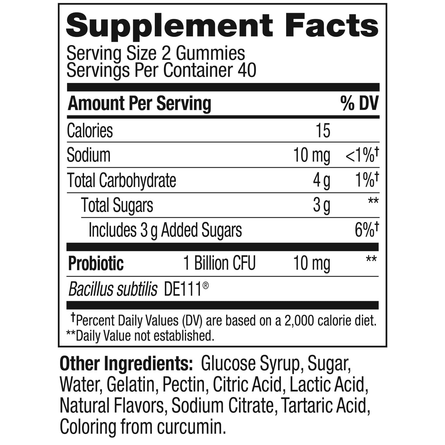 OLLY Probiotic Gummy, 1 Billion CFUs, Immune and Digestive Support, Chewable Probiotic Supplement, Mango, 80 Count